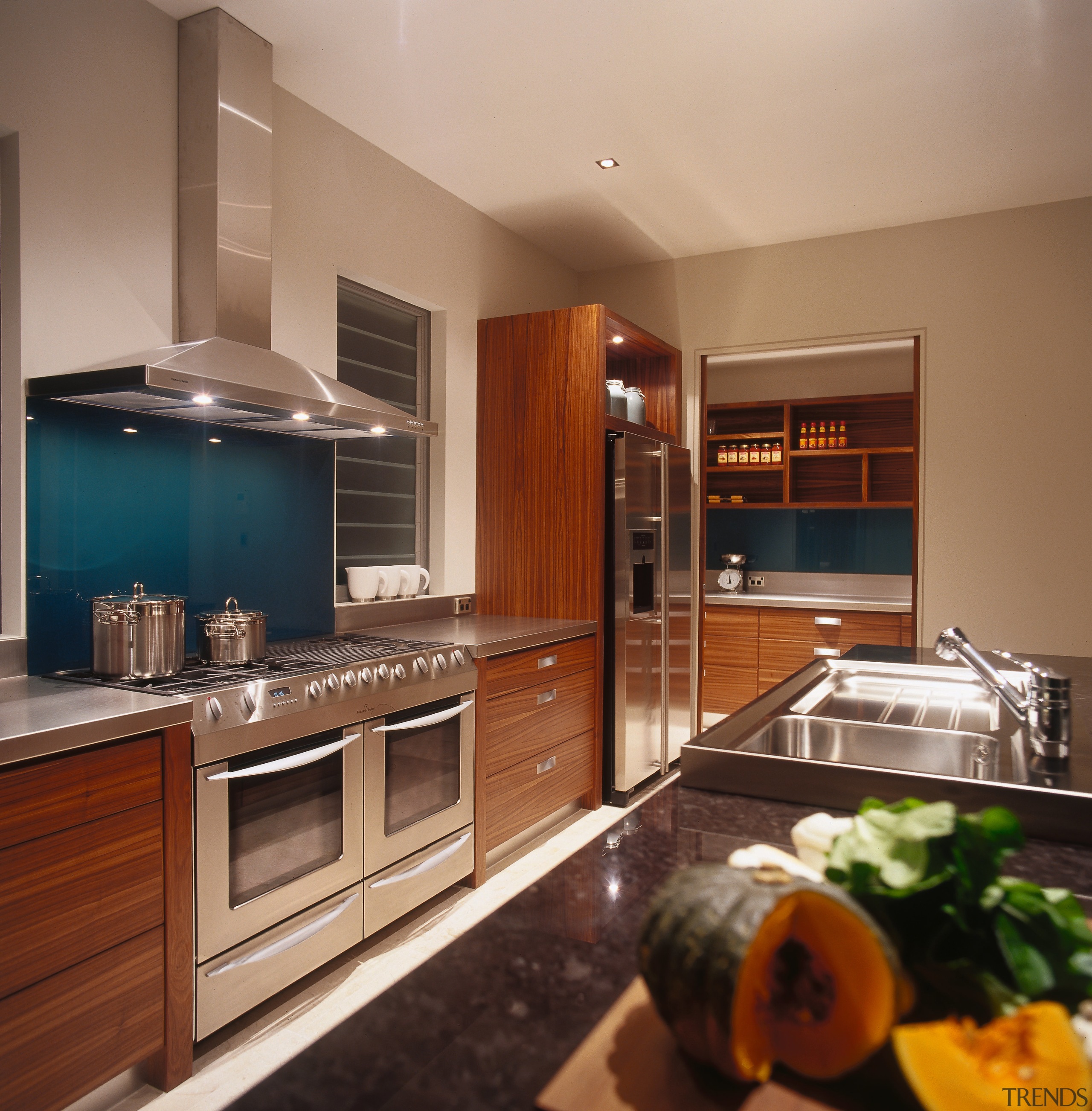 A view of a kitchen, granite countertop and cabinetry, countertop, cuisine classique, hardwood, home appliance, interior design, kitchen, real estate, room, brown