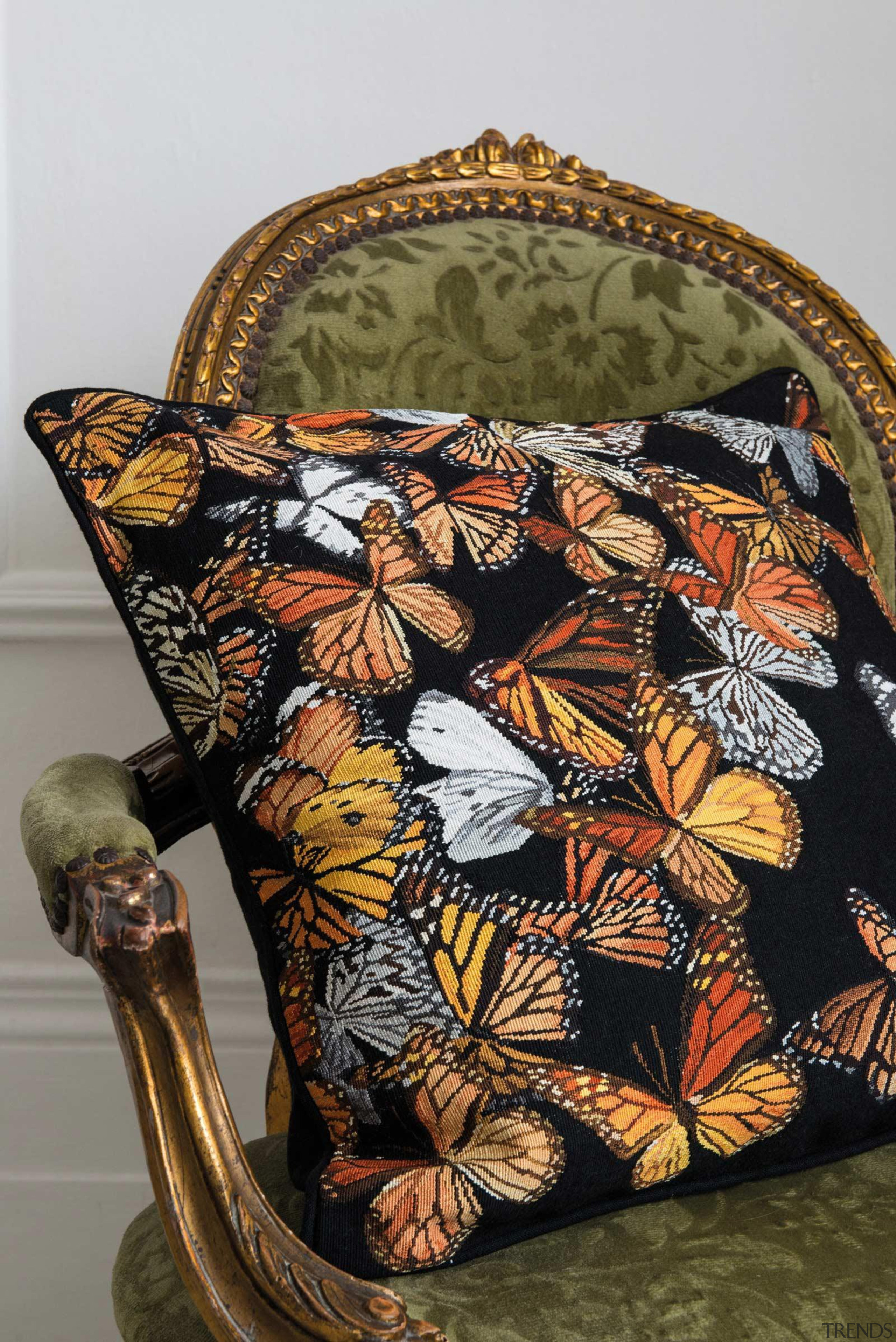 Inspired by an exquisite hand crafted feather butterfly brown