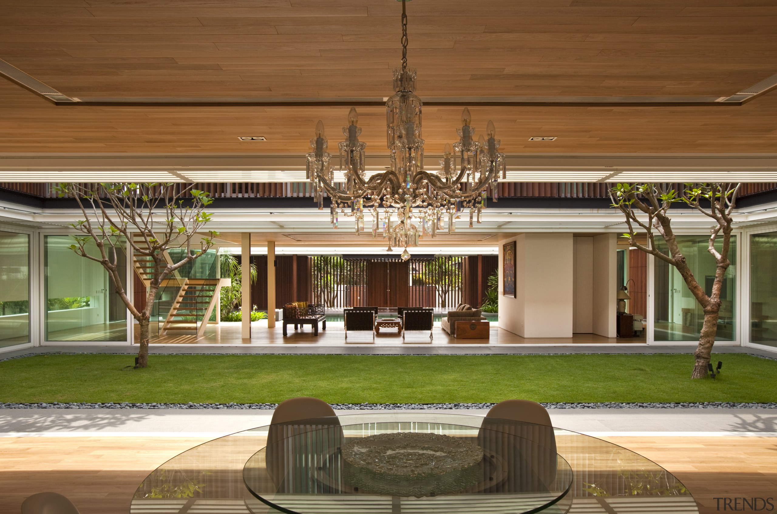 View of home designed by Wallflower Architecture &amp; estate, house, lobby, brown
