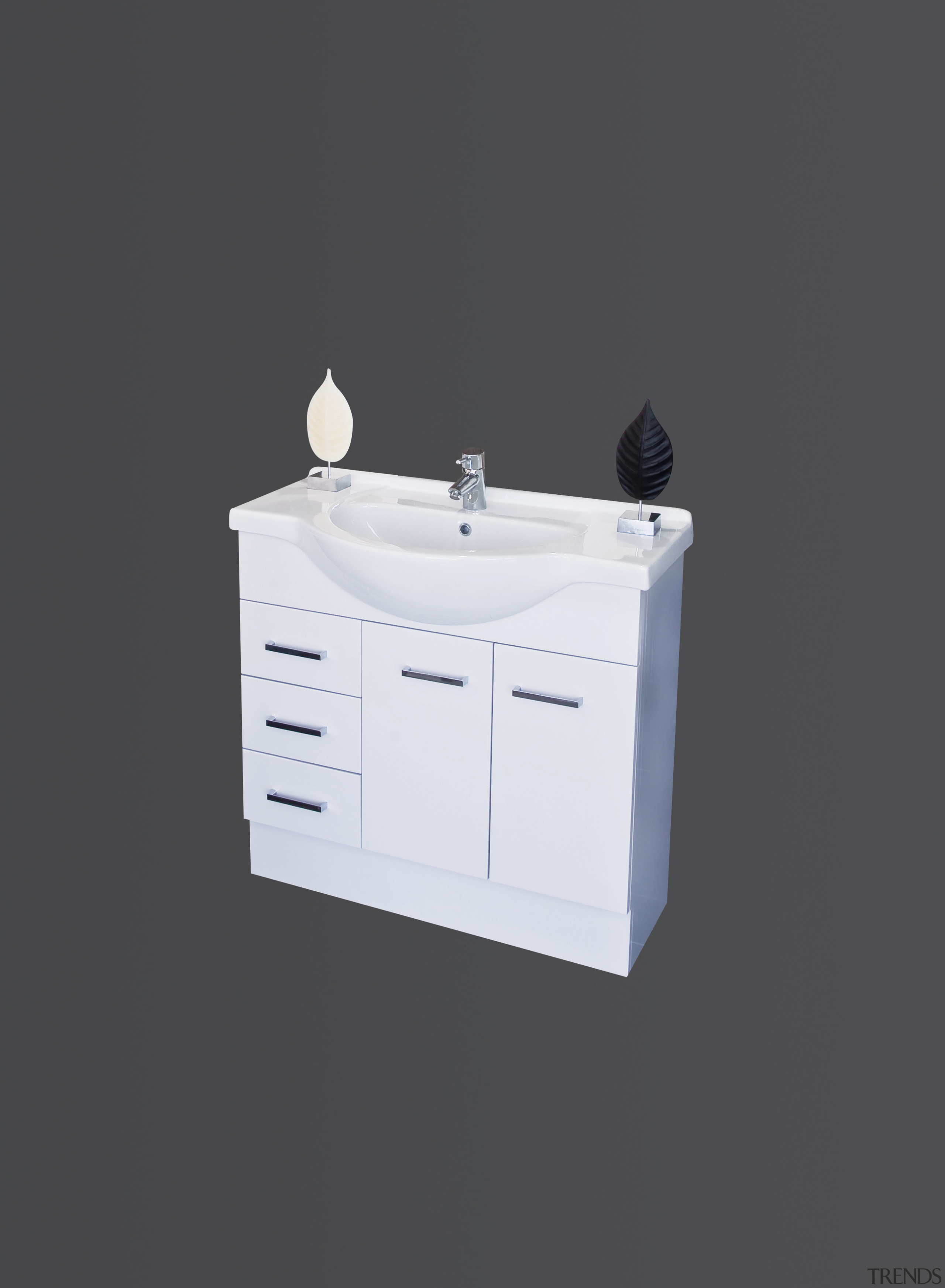 The Sienna Florence vanity complements modern bathrooms. angle, bathroom accessory, bathroom cabinet, bathroom sink, plumbing fixture, product, product design, sink, tap, black