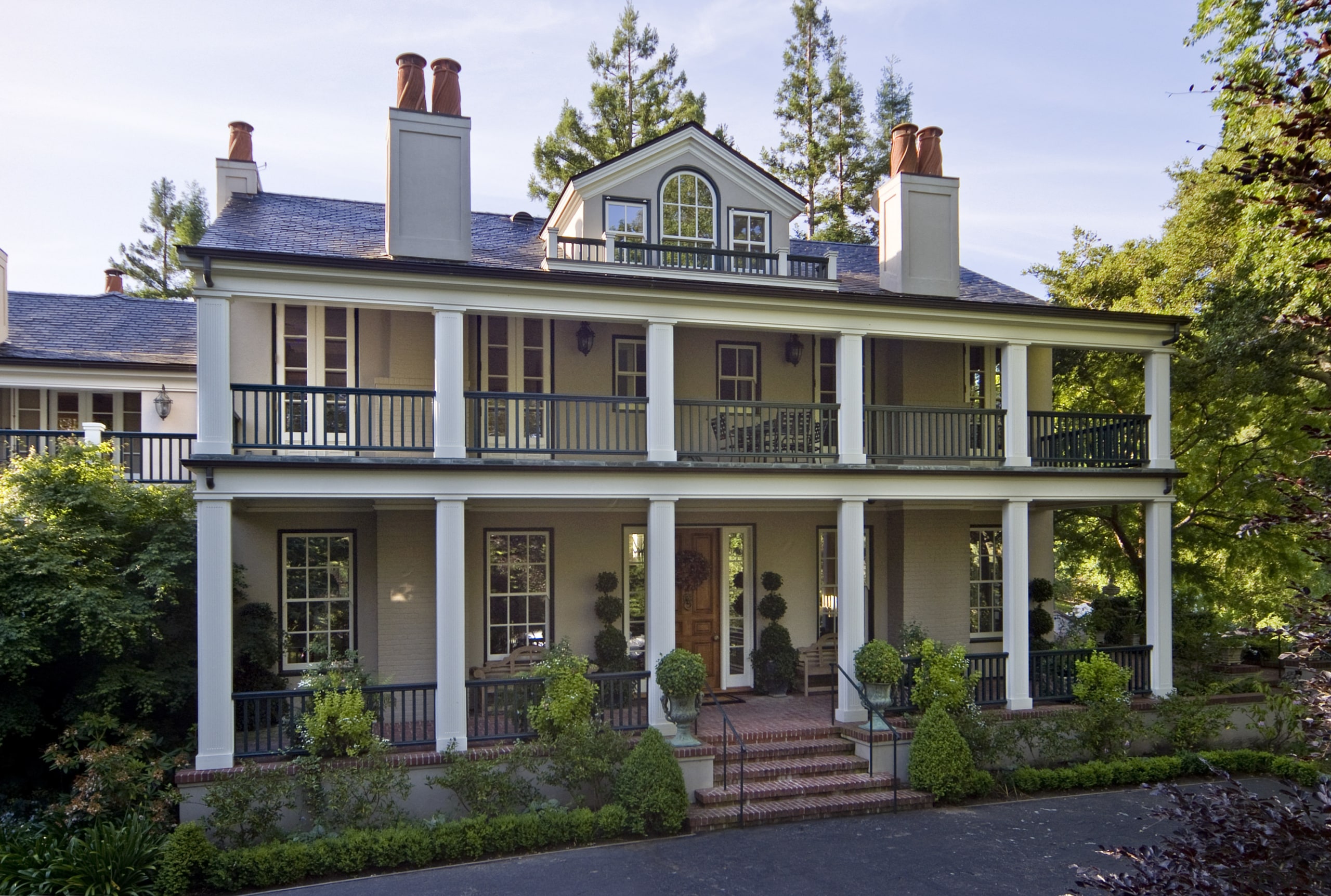 Exterior view of double storey home. - Exterior building, cottage, estate, facade, farmhouse, historic house, home, house, manor house, mansion, property, real estate, residential area, villa, window