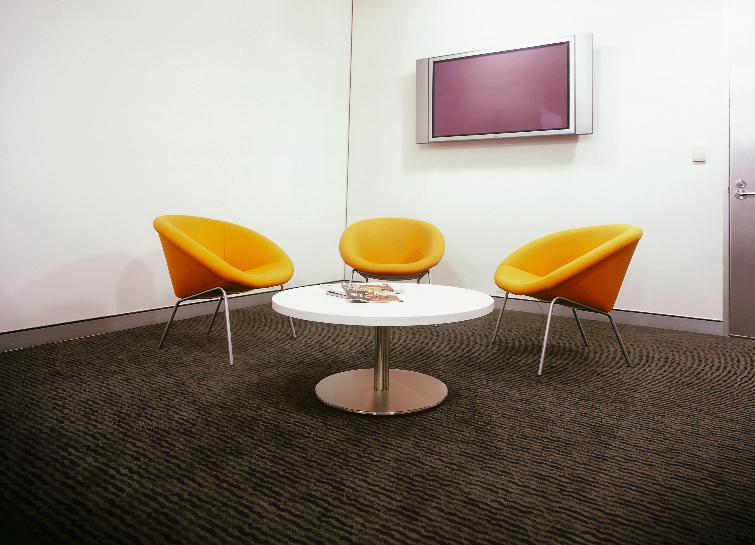 view of the carpets by onterra - view chair, coffee table, floor, flooring, furniture, interior design, product design, table, waiting room, white, black