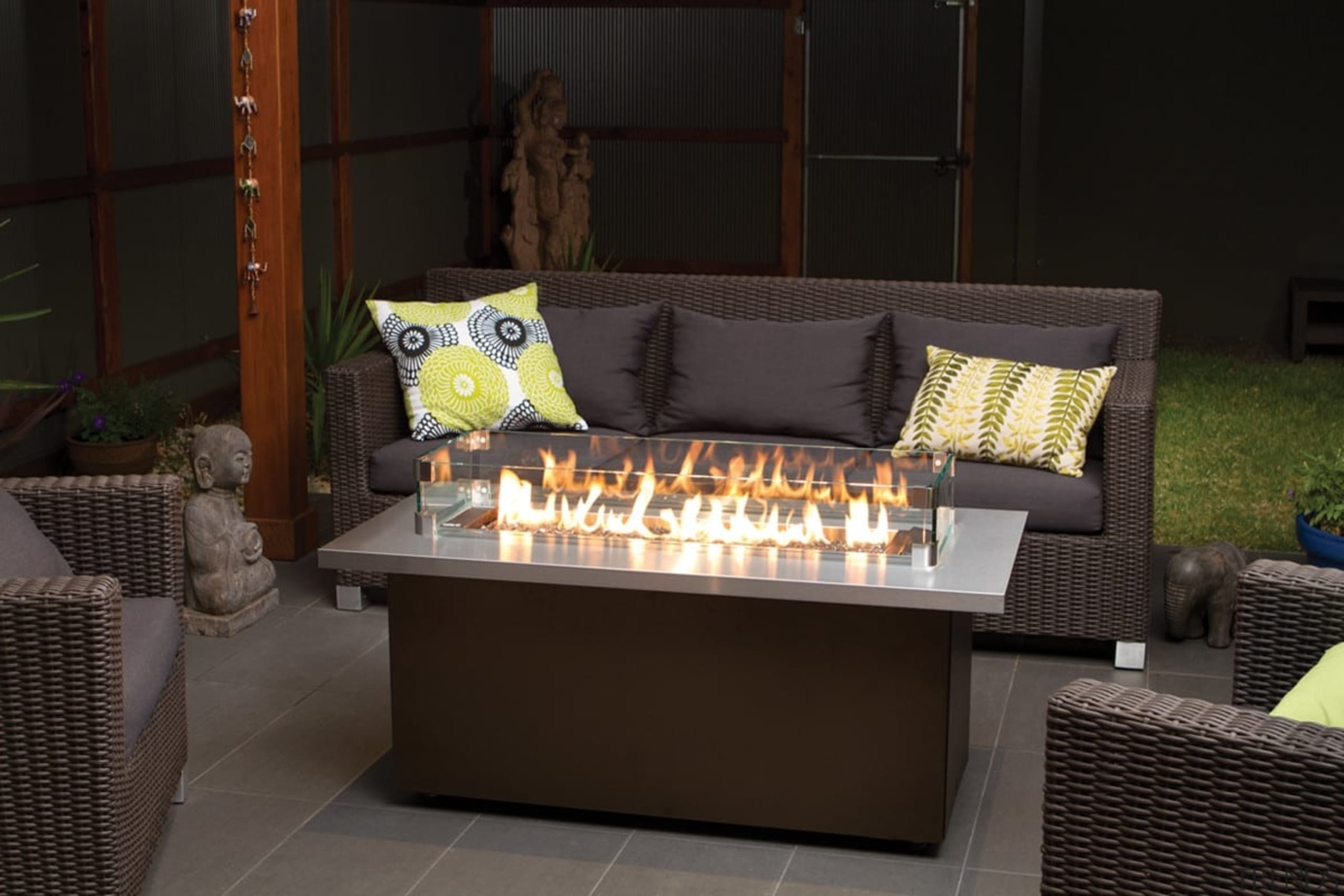 Outdoor Gas Fires - furniture | home | furniture, home, table, black