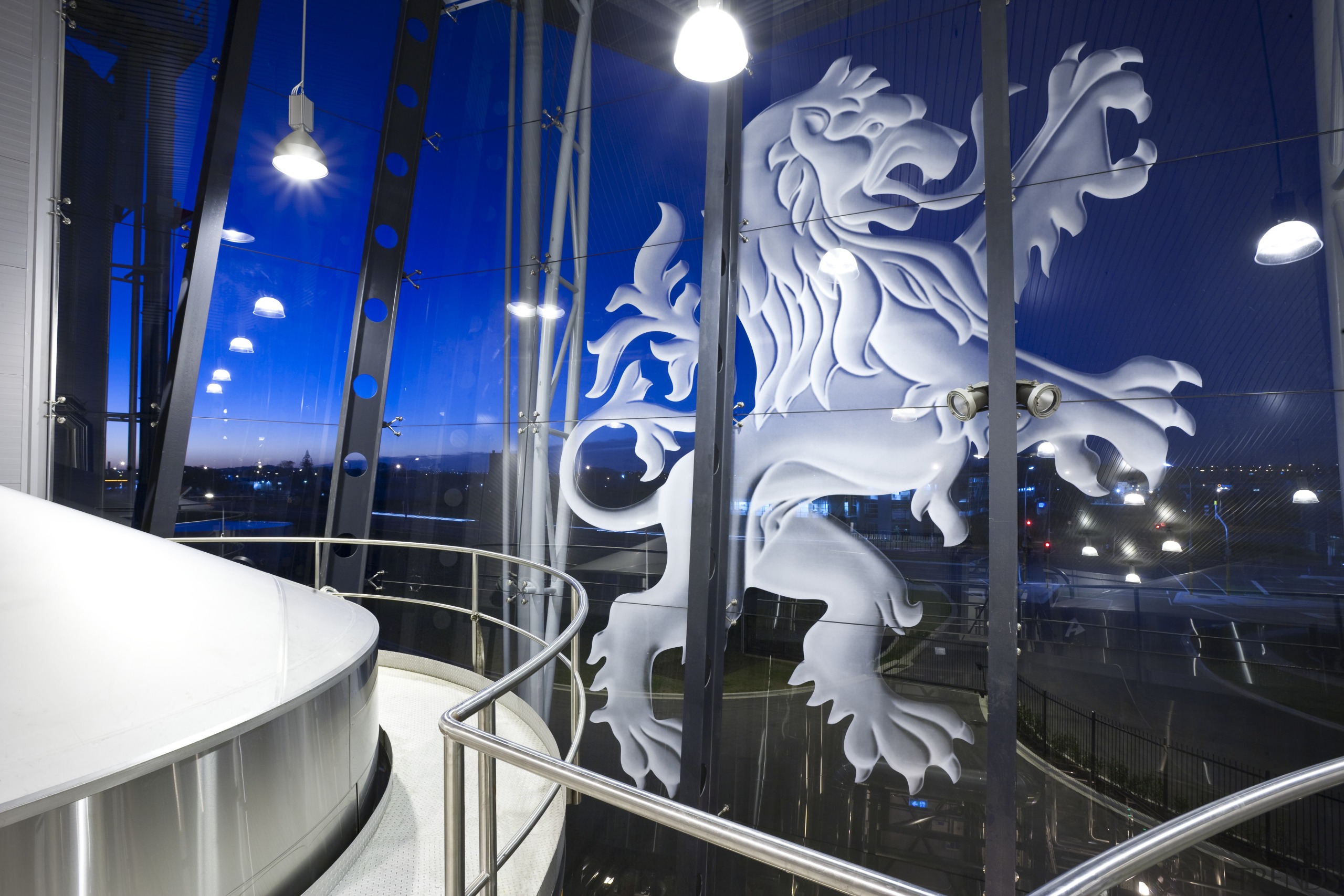 Lion's new HQ in South Auckland - Lion&apos;s tourist attraction, blue