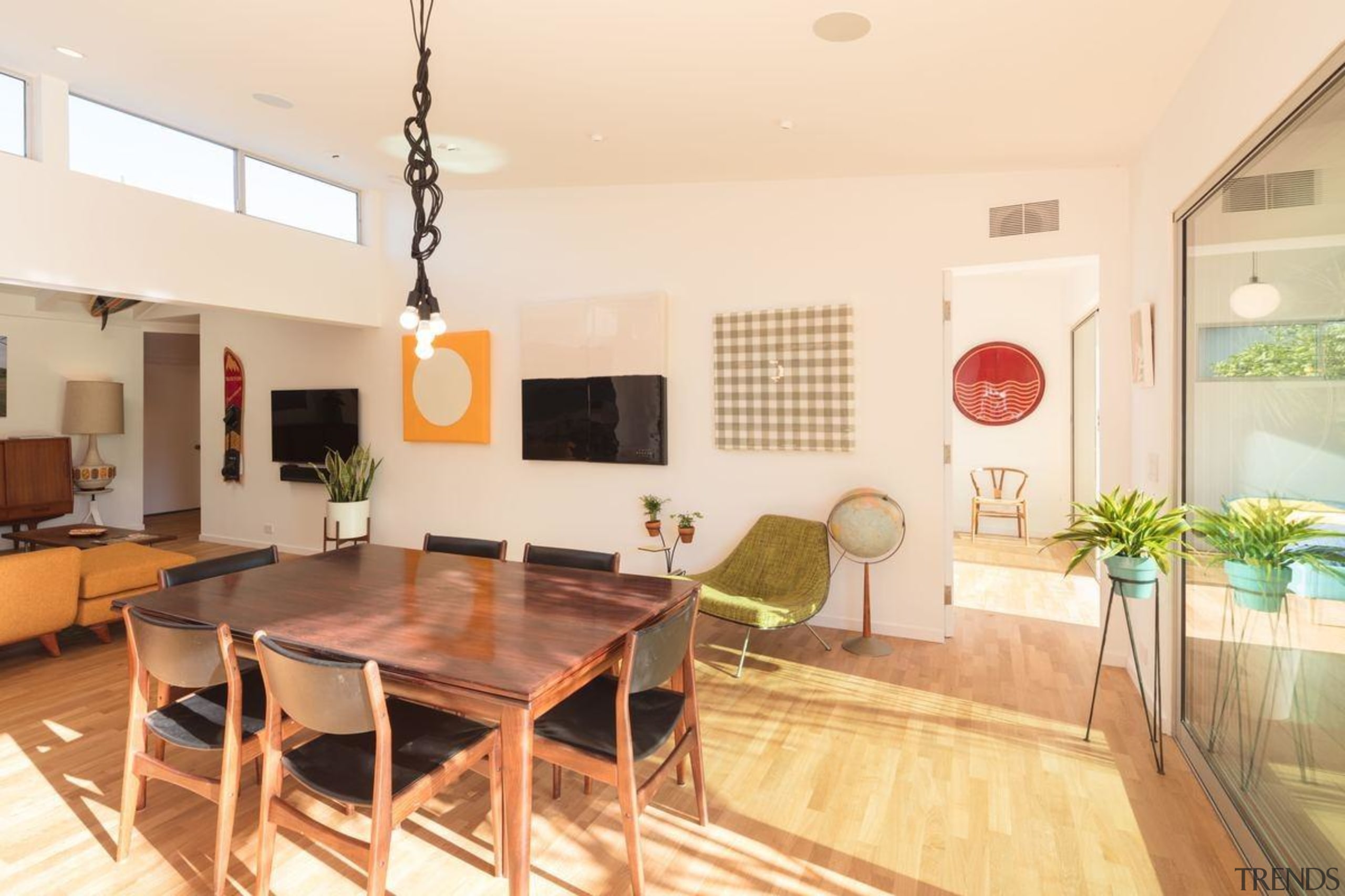 Architect: Surfside ProjectsPhotography by Darren Bradley interior design, living room, property, real estate, room, table, orange