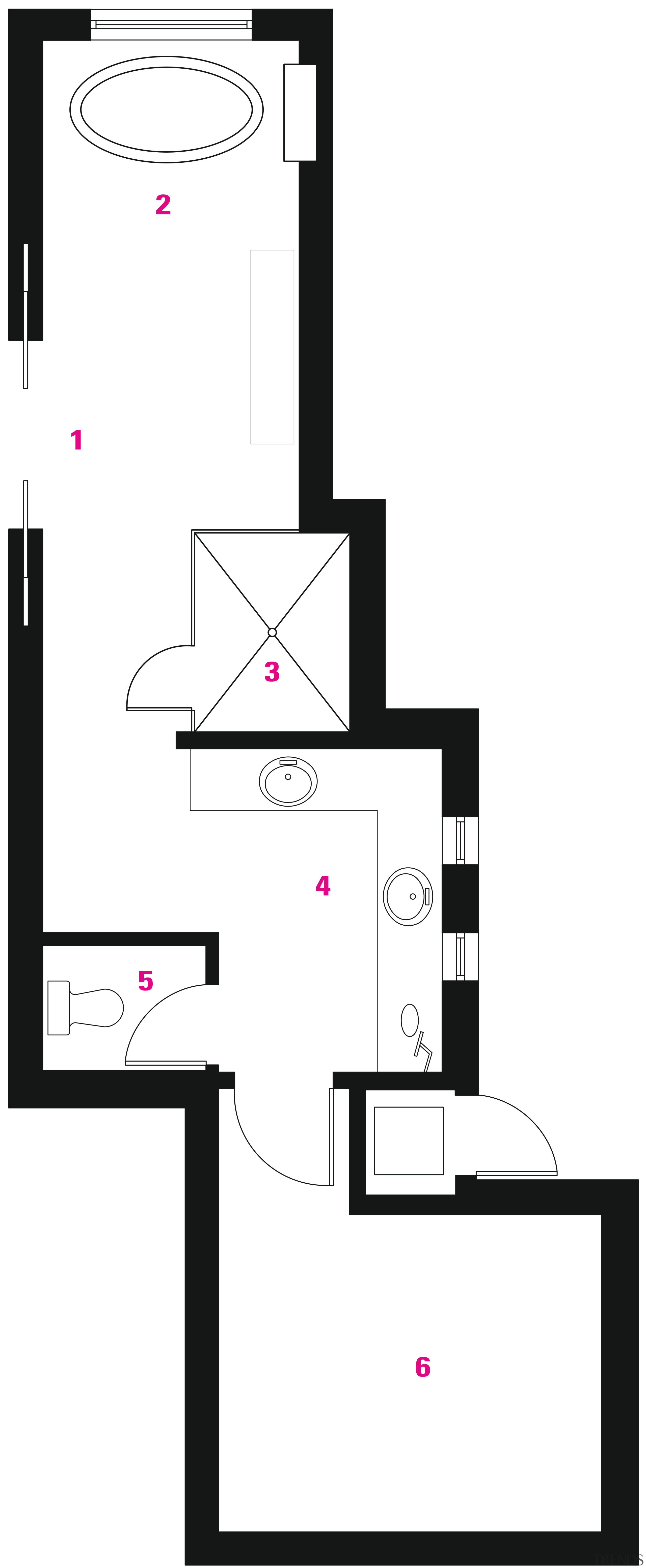 view of bathroom floor plans - view of area, design, drawing, floor plan, font, line, product, product design, white