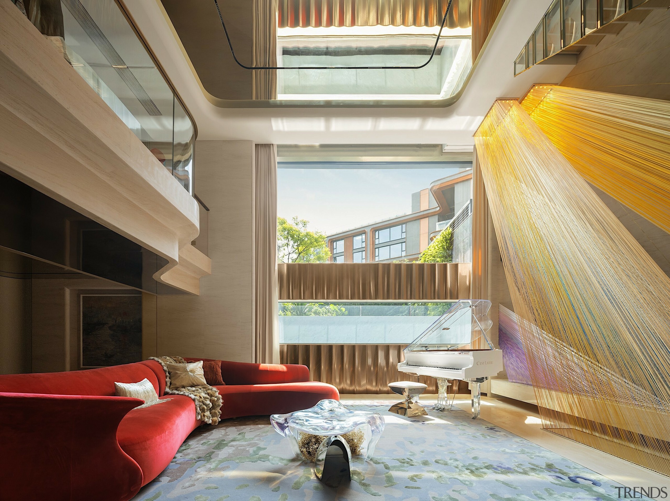 Living room – light play is even reflected 