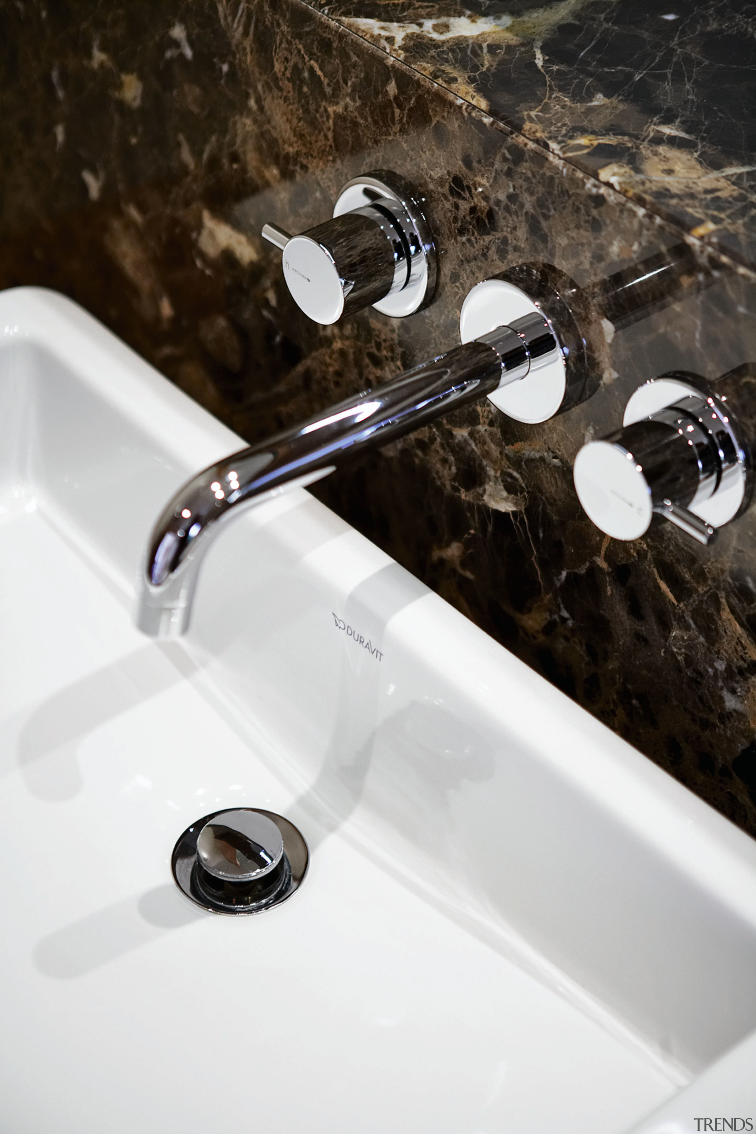 A view of a bathroom by NKBA. - plumbing fixture, product design, sink, tap, white, black