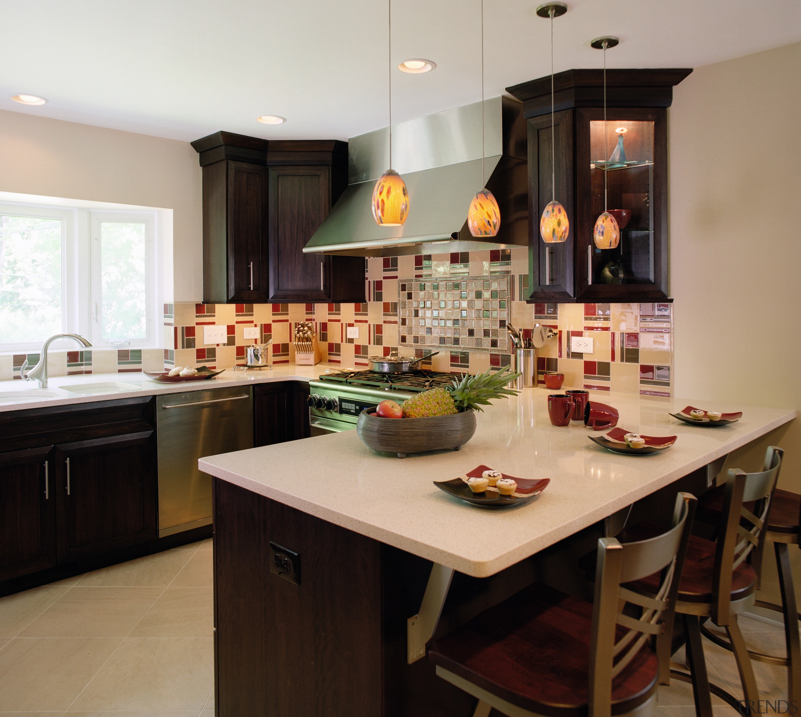 view of kitchen by Insignia Kitchen and Bath cabinetry, countertop, cuisine classique, interior design, kitchen, room, black