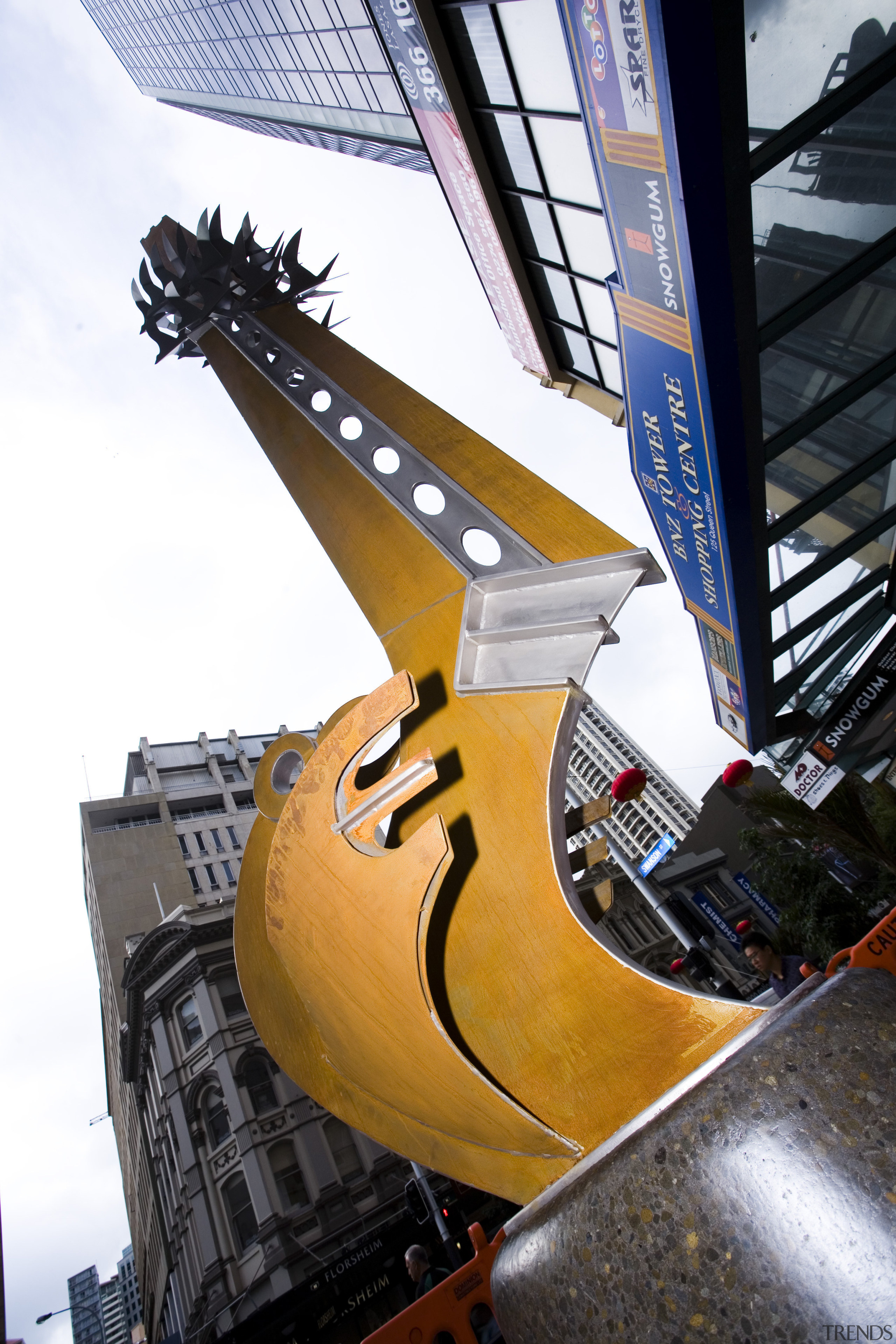 Image of the beautiful Auckland City. - Image technology, vehicle, yellow, white, black