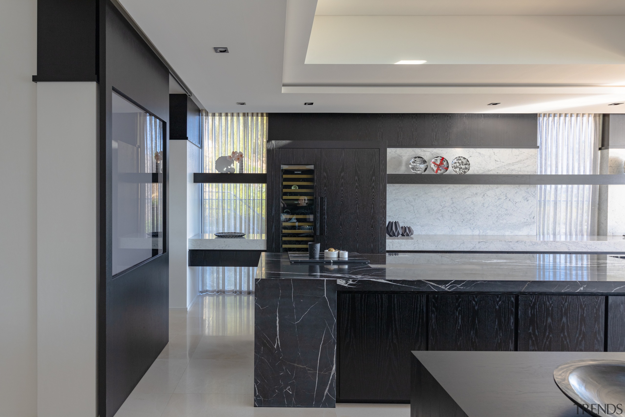 The design is a pleasing balance of lines 