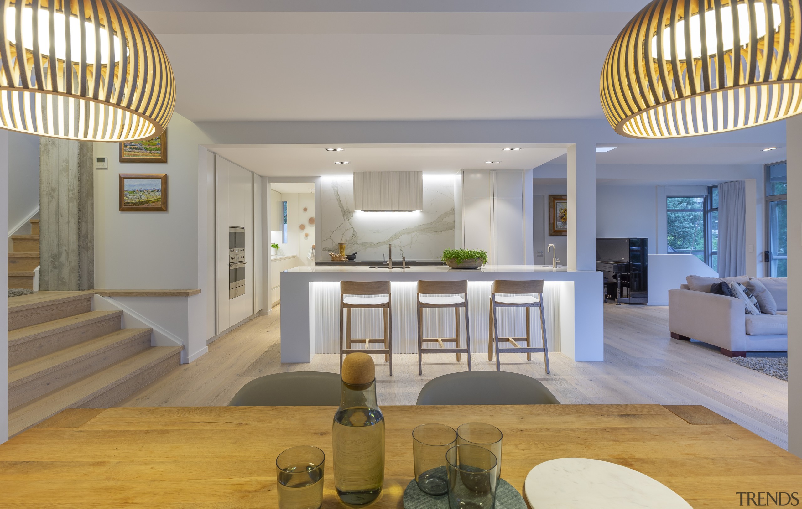 Highly Commended – Du Bois Design – 2019 architecture, building, ceiling, design, estate, floor, flooring, furniture, hardwood, home, house, interior design, living room, lobby, property, real estate, room, table, gray