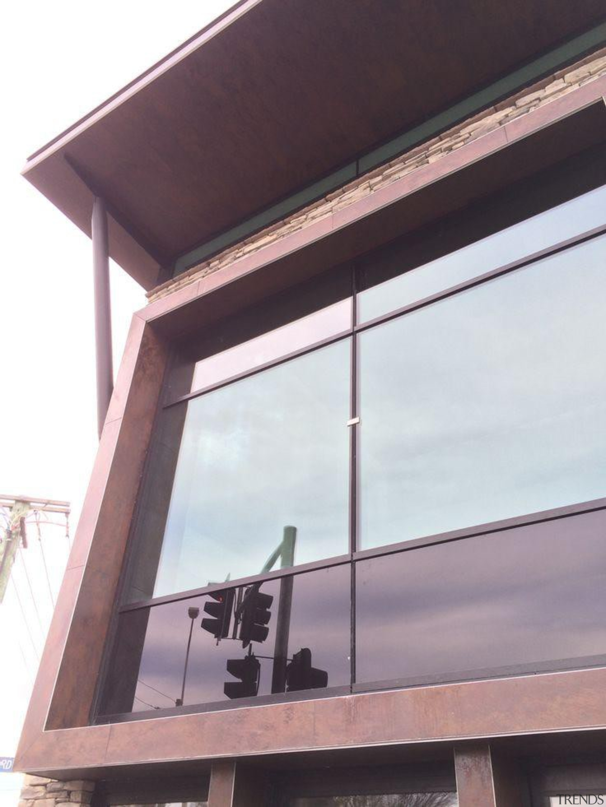 Exterior cladding featuring Oxide Moro. - Creyke House architecture, daylighting, facade, glass, house, roof, shade, window, white, black