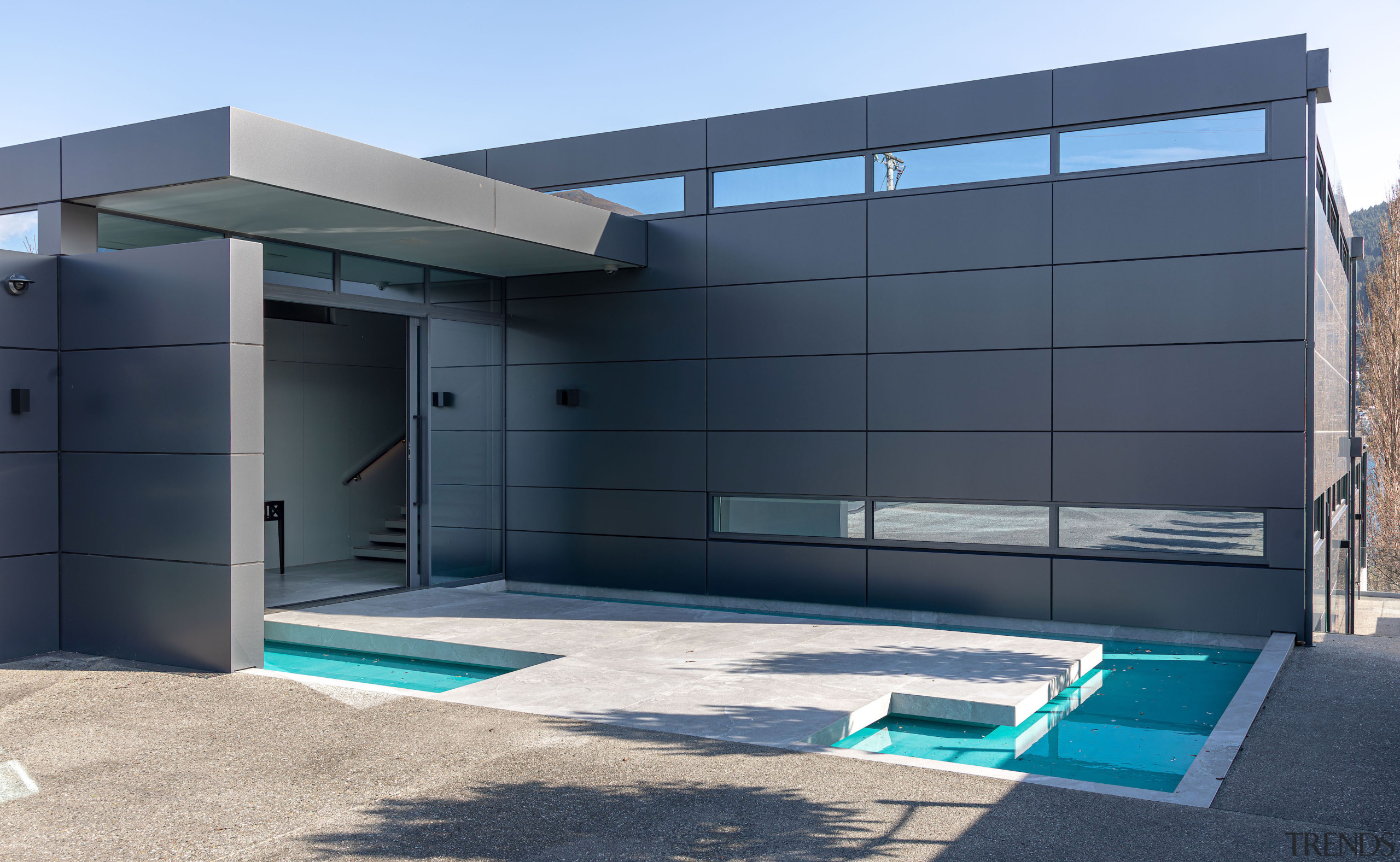 Entry pool. Photography by John Williams. - Falling 