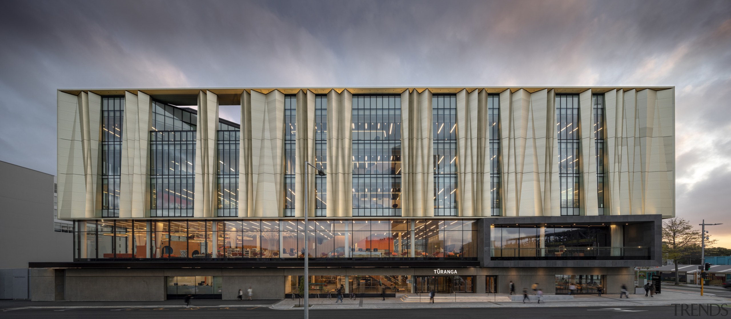 Christchurch Central Library – a celebration of culture apartment, architecture, building, commercial building, condominium, corporate headquarters, facade, headquarters, metropolis, mixed use, residential area, sky, gray