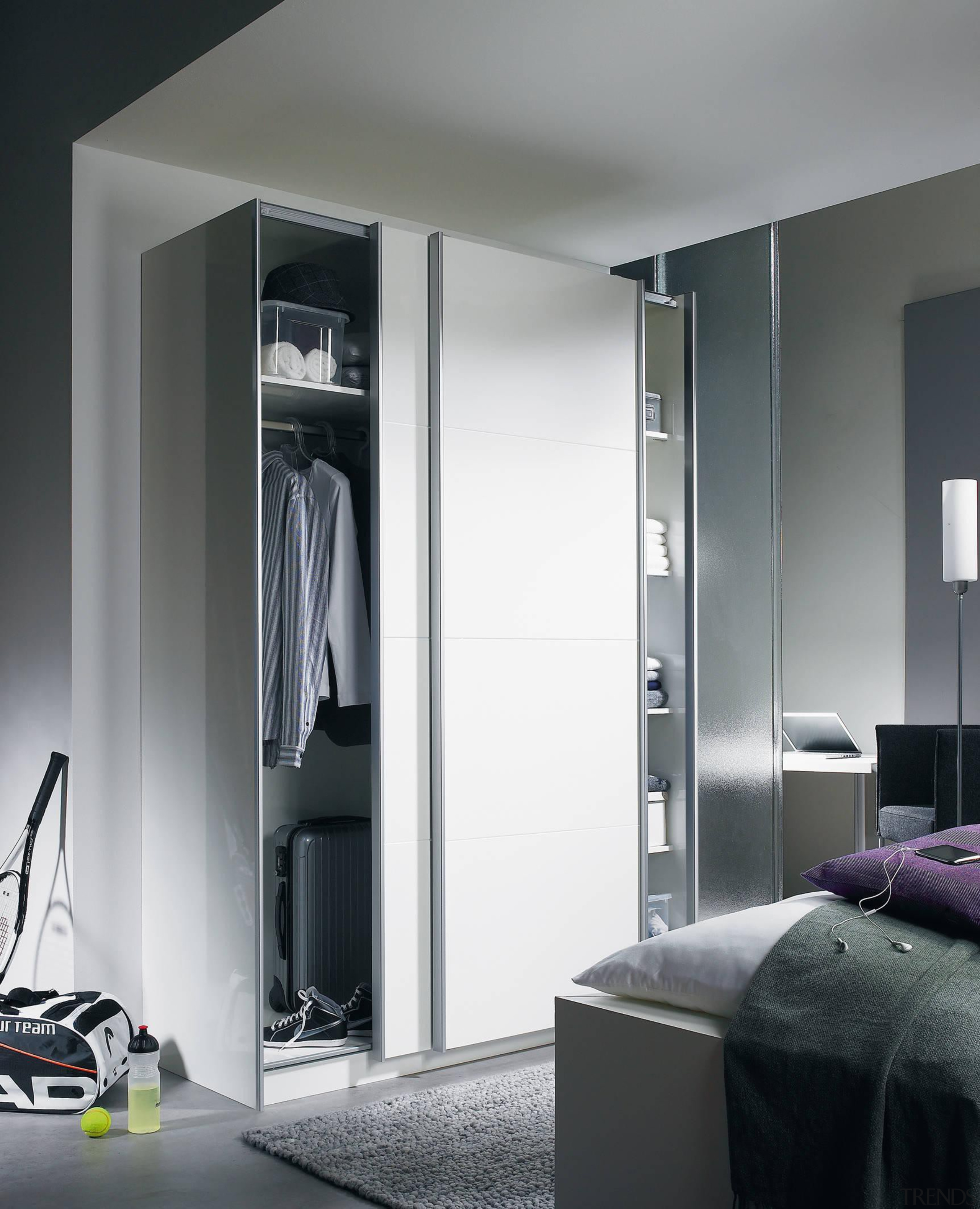 Top Line 22 is a sliding door fitting door, furniture, interior design, product design, wardrobe, gray, black