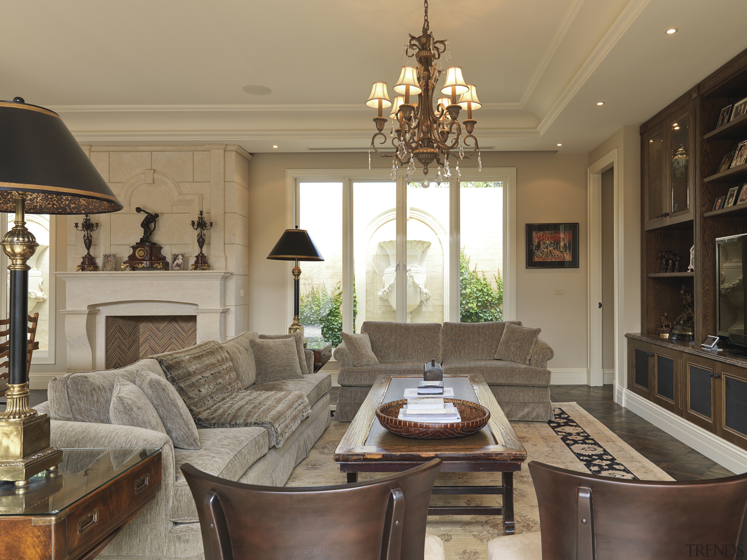 Lounge area showing furniture, fireplace &amp; accessories ceiling, dining room, home, interior design, living room, real estate, room, window, brown
