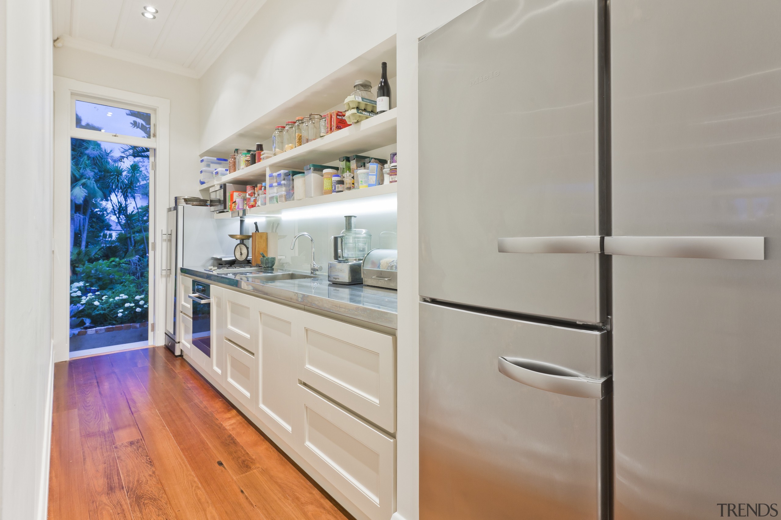 Kitchen designed by Robyn Labb Kitchens. - Kitchen cabinetry, countertop, home appliance, interior design, kitchen, real estate, refrigerator, gray