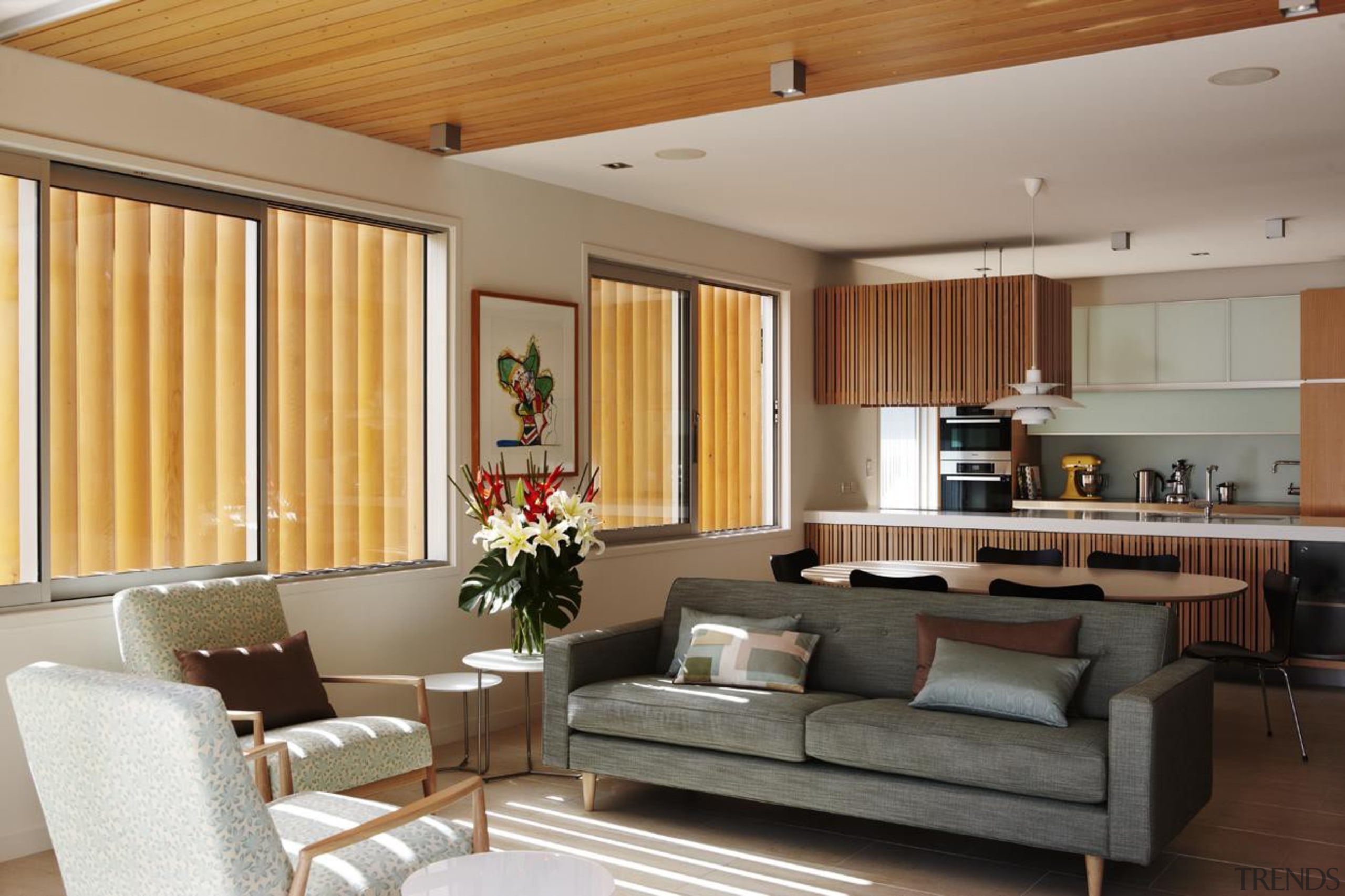 Parnell, Auckland - Nikau House - ceiling | ceiling, interior design, living room, real estate, room, gray