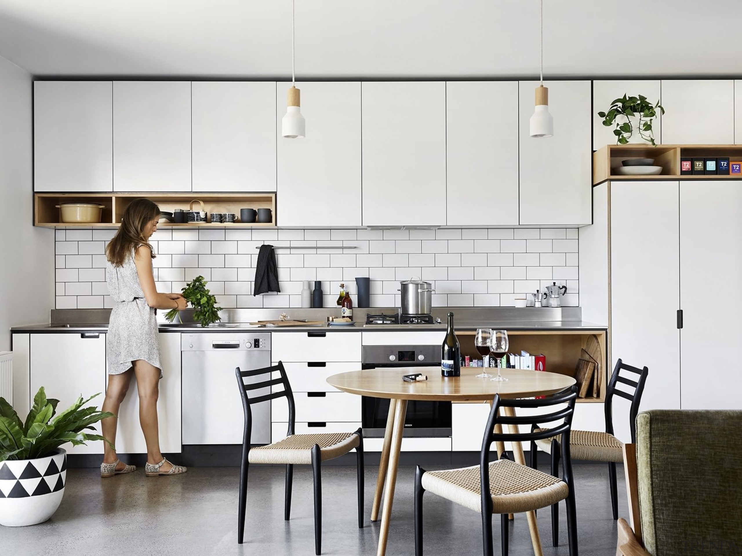 Architect: Liam WallisPhotography by Tess Kelly countertop, cuisine classique, furniture, interior design, kitchen, product design, room, white