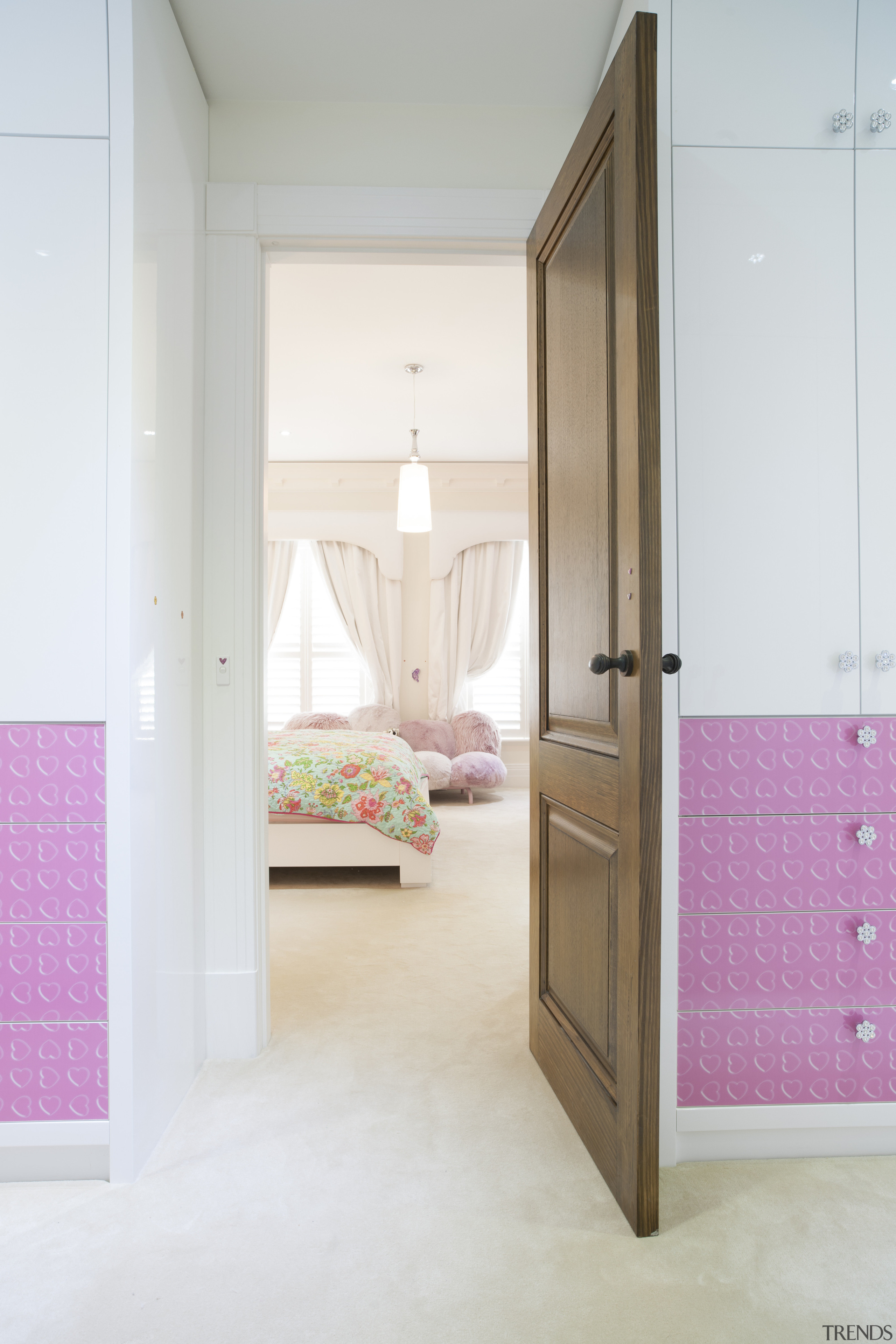 Girl's pink bedroom suite - Girl&apos;s pink bedroom architecture, door, floor, flooring, home, interior design, room, wardrobe, white