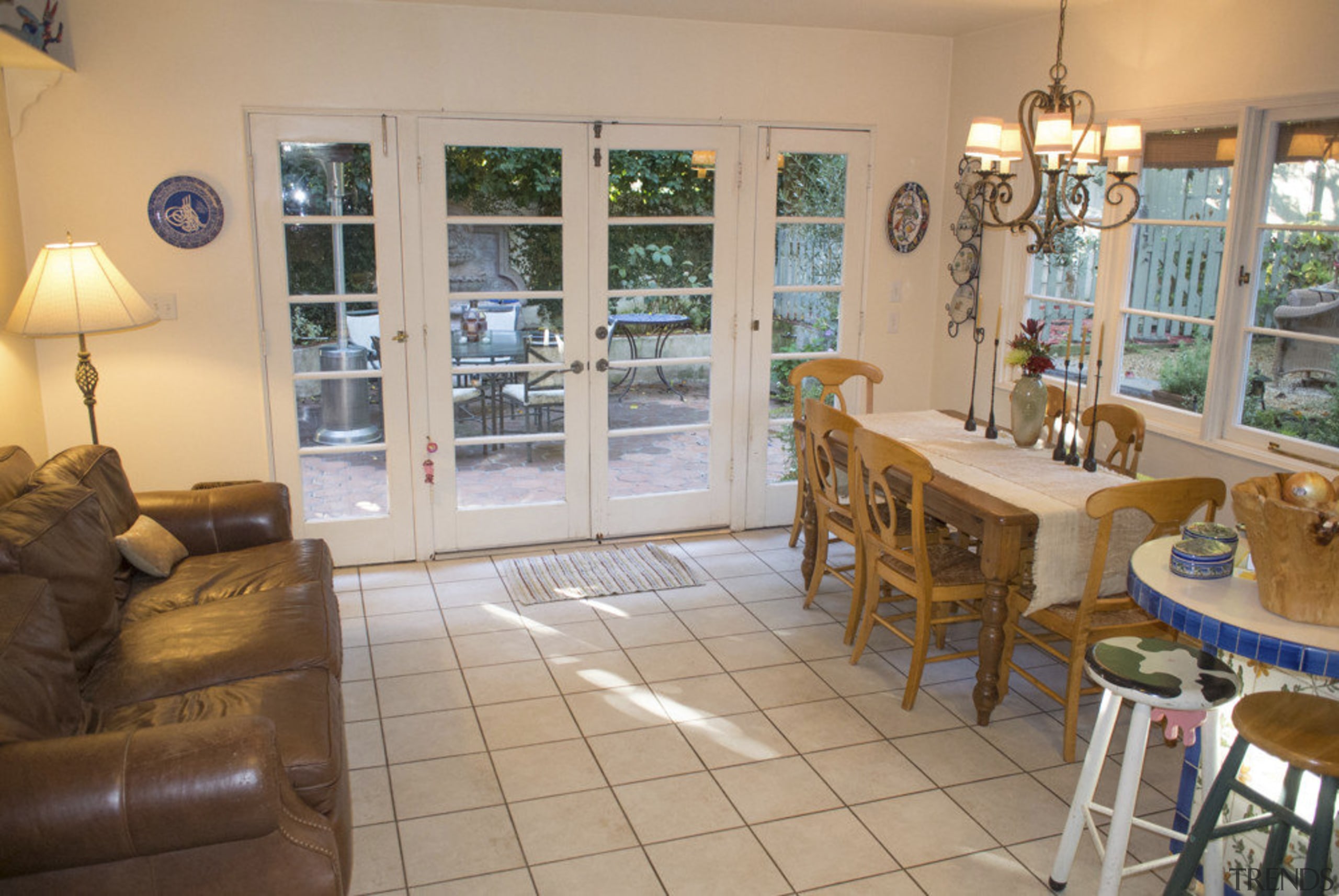 Kitchen by Lisa Steinbach Schecter - Kitchen by dining room, home, house, interior design, living room, property, real estate, room, window, orange, gray