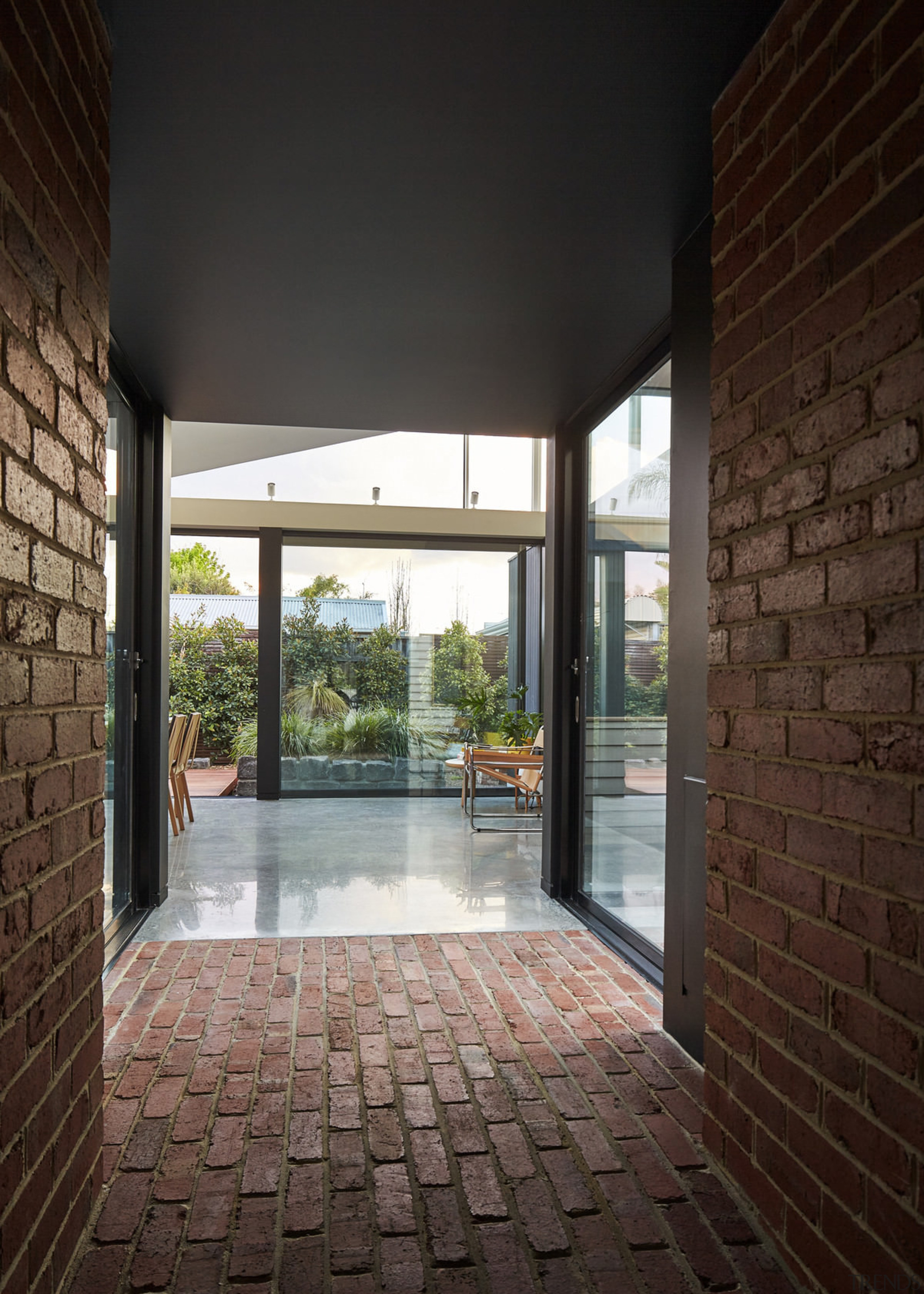 Looking through - Looking through - architecture | architecture, brick, daylighting, estate, floor, flooring, home, house, interior design, property, real estate, window, wood flooring, black