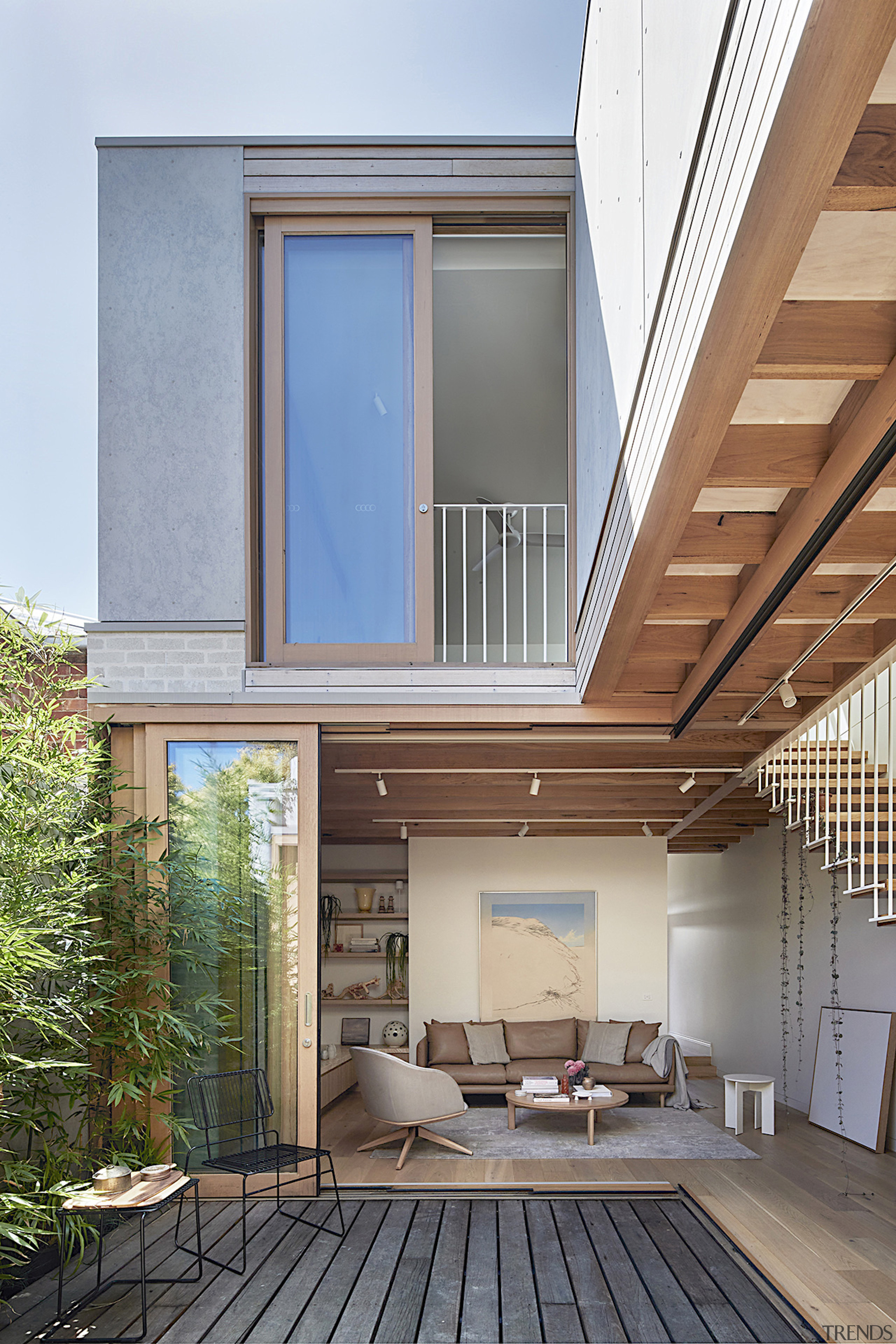 Looking from courtyard into living space. - The 