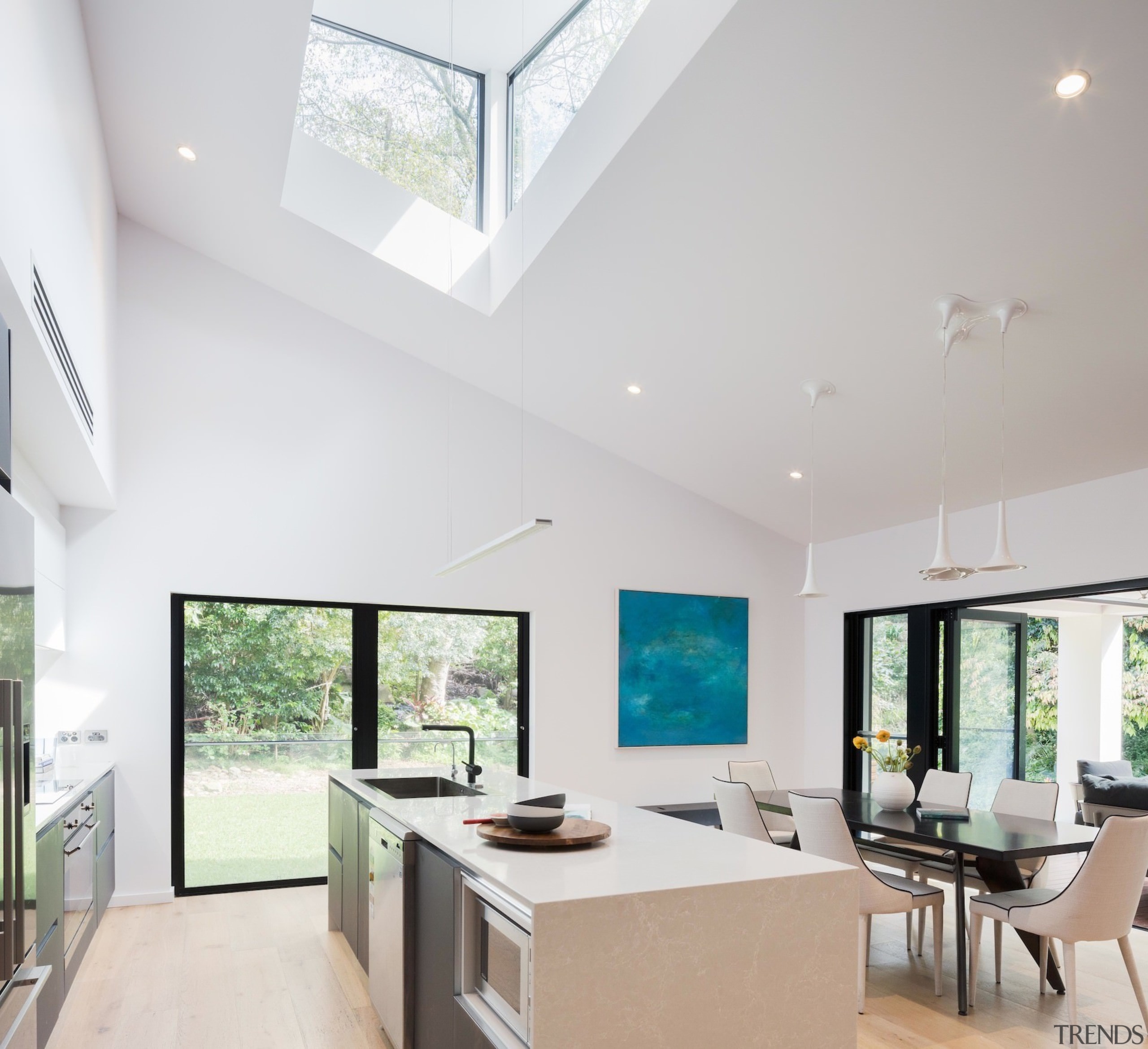 Bijl Architecture architecture, ceiling, daylighting, estate, house, interior design, interior designer, living room, property, real estate, window, gray, white