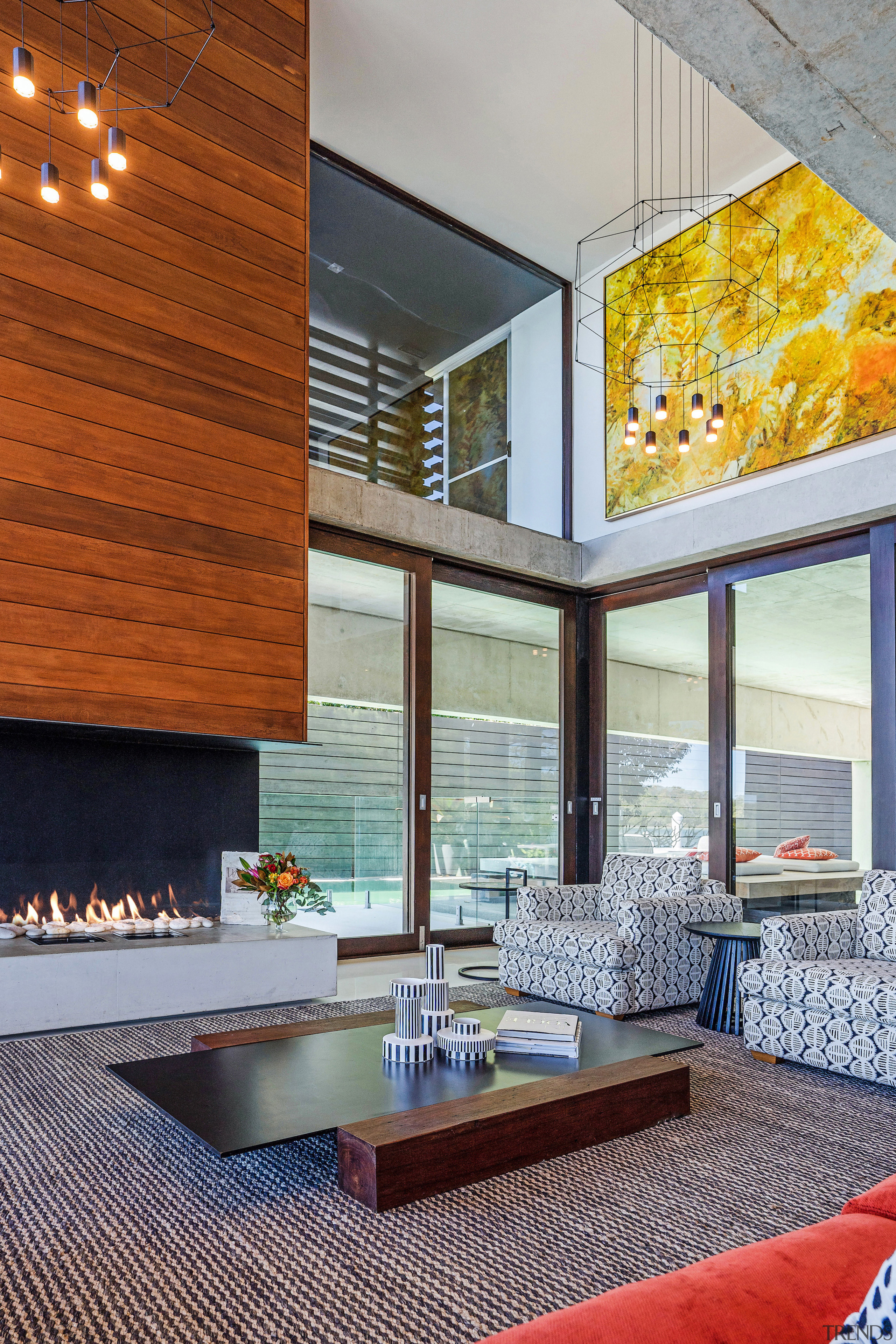 Tall storey – the concrete home's &nbsp;interiors had 