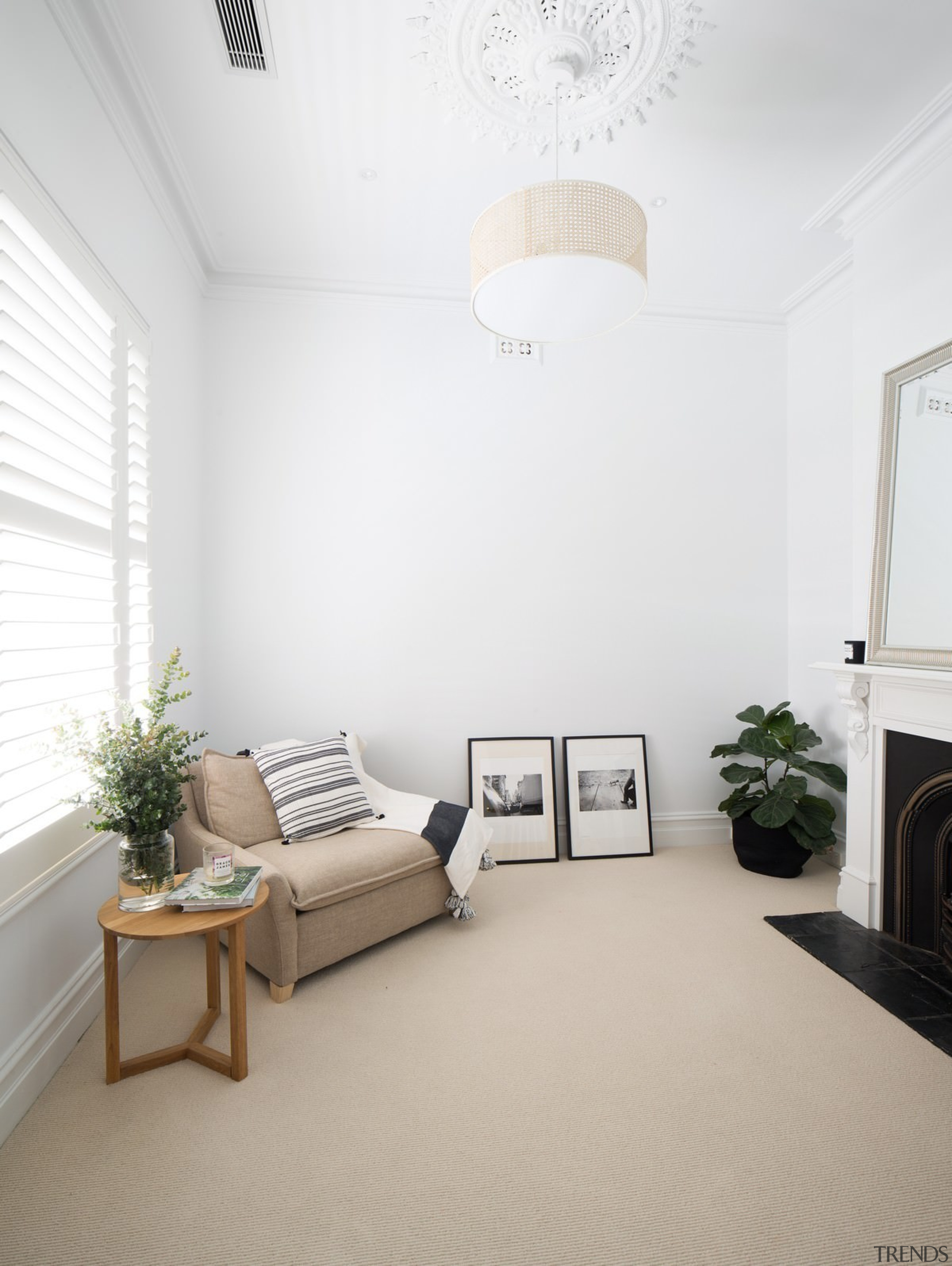 Another fireplace – useful in winter - Another ceiling, daylighting, floor, home, house, interior design, living room, real estate, room, wall, white