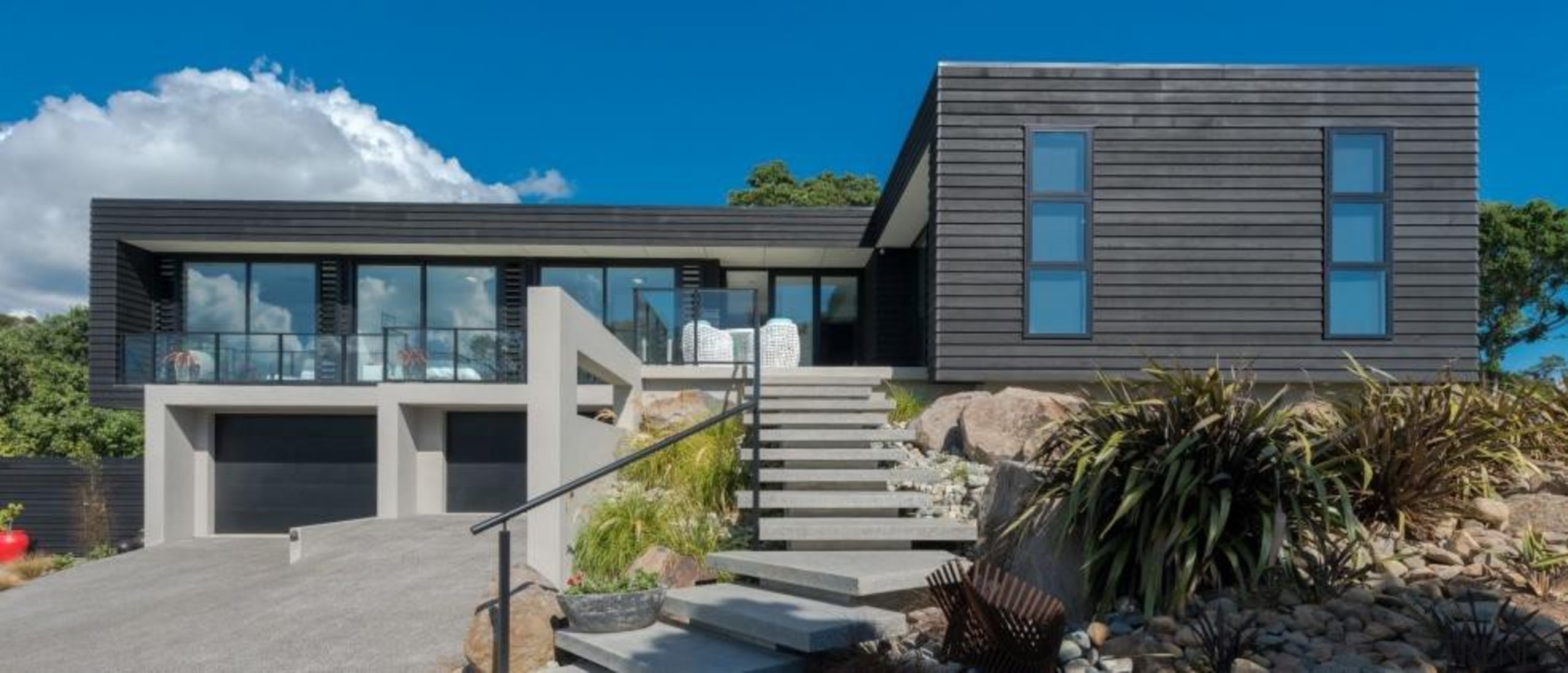 ADNZ Waikato Region Award Winner for Addition and architecture, building, cottage, elevation, facade, home, house, property, real estate, residential area, siding, window, gray