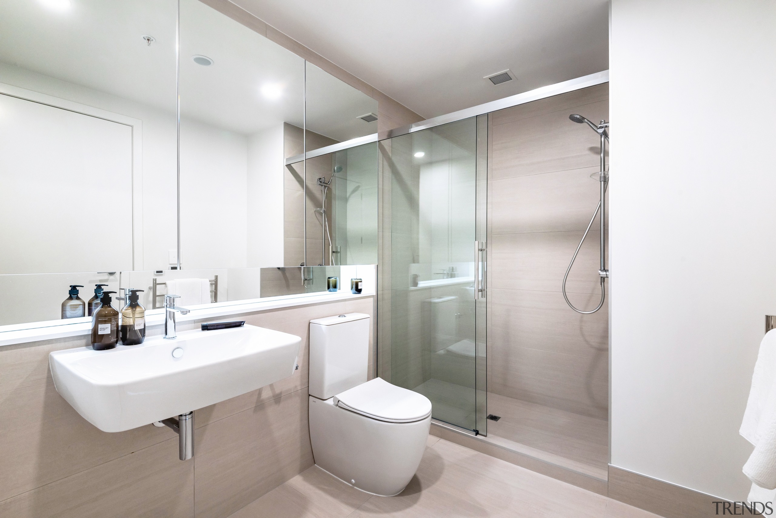 The fit-outs are clean-lined and timeless, bathrooms included 