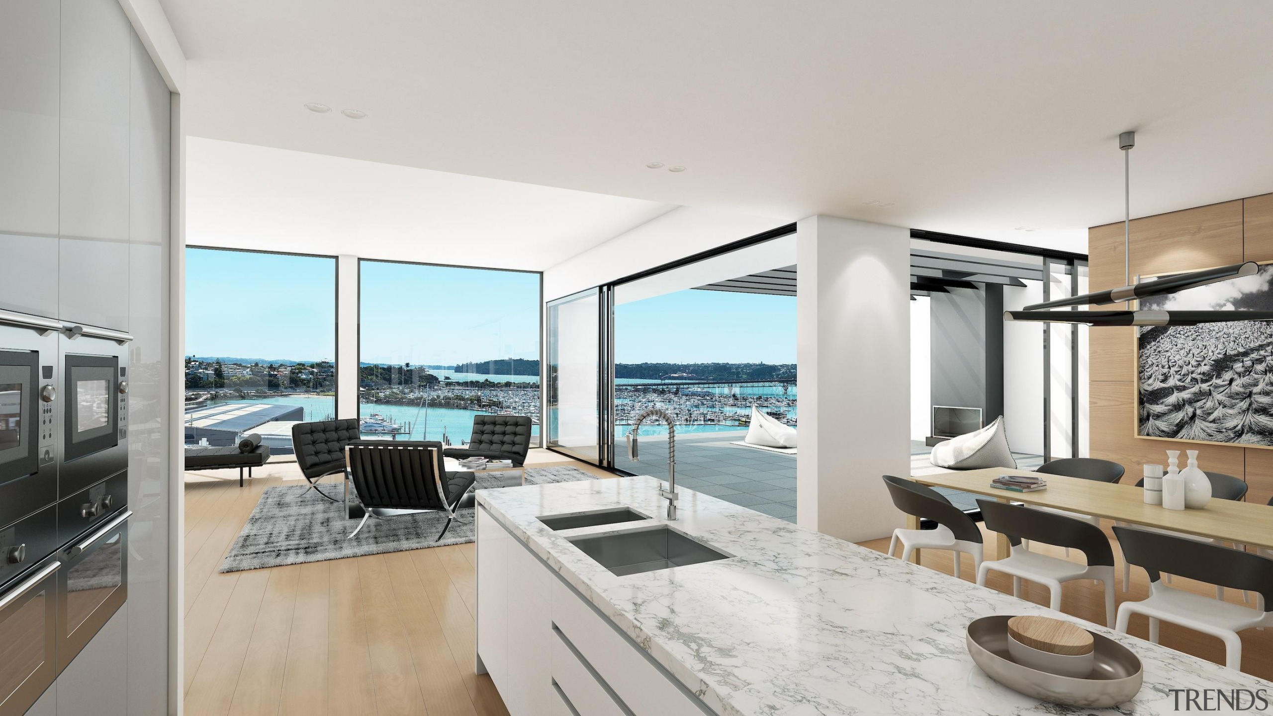 The first stage of Wynyard Central is an apartment, interior design, penthouse apartment, property, real estate, gray