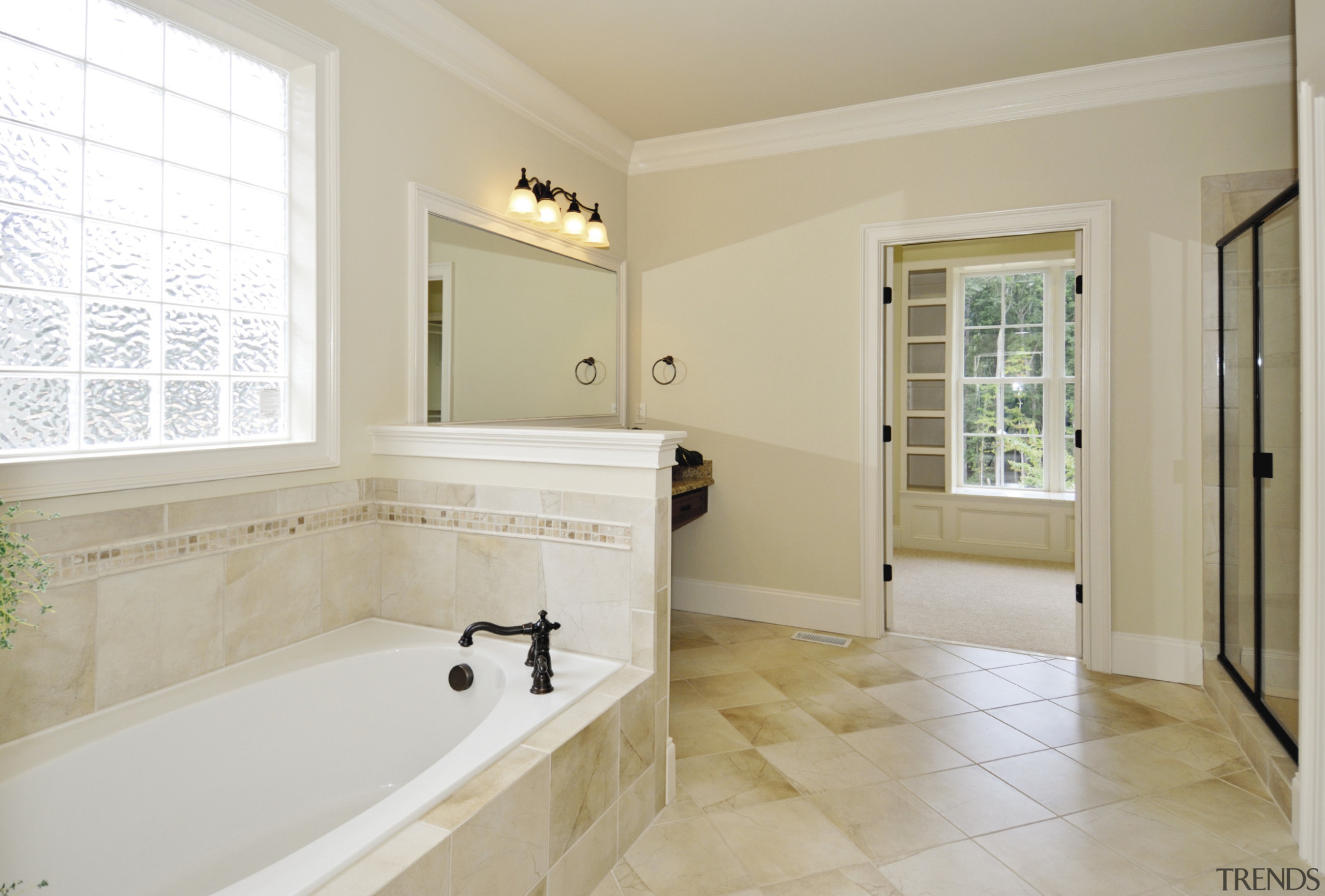 View of the bathroomware by Myson Inc - bathroom, estate, floor, flooring, home, interior design, property, real estate, room, tile, window, wood flooring, gray