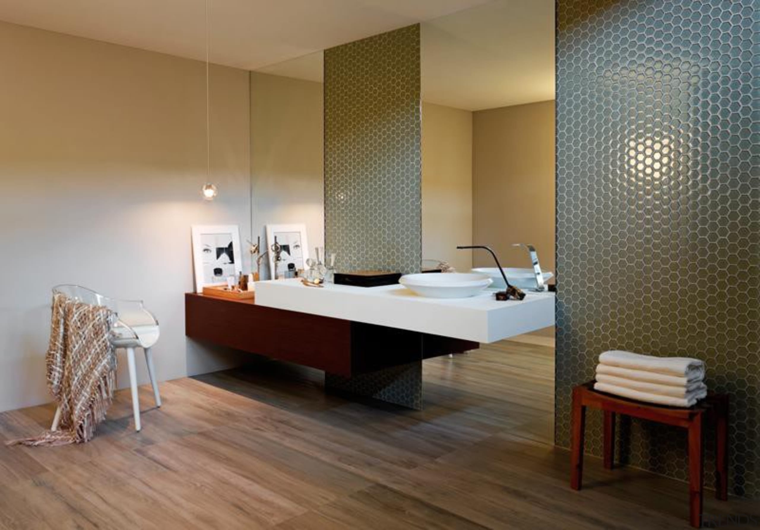 eco wood teca intensa 20x120 bathroom floor tiles.jpg architecture, bathroom, ceiling, floor, flooring, furniture, hardwood, interior design, laminate flooring, room, suite, table, tile, wall, wood, wood flooring, brown, gray