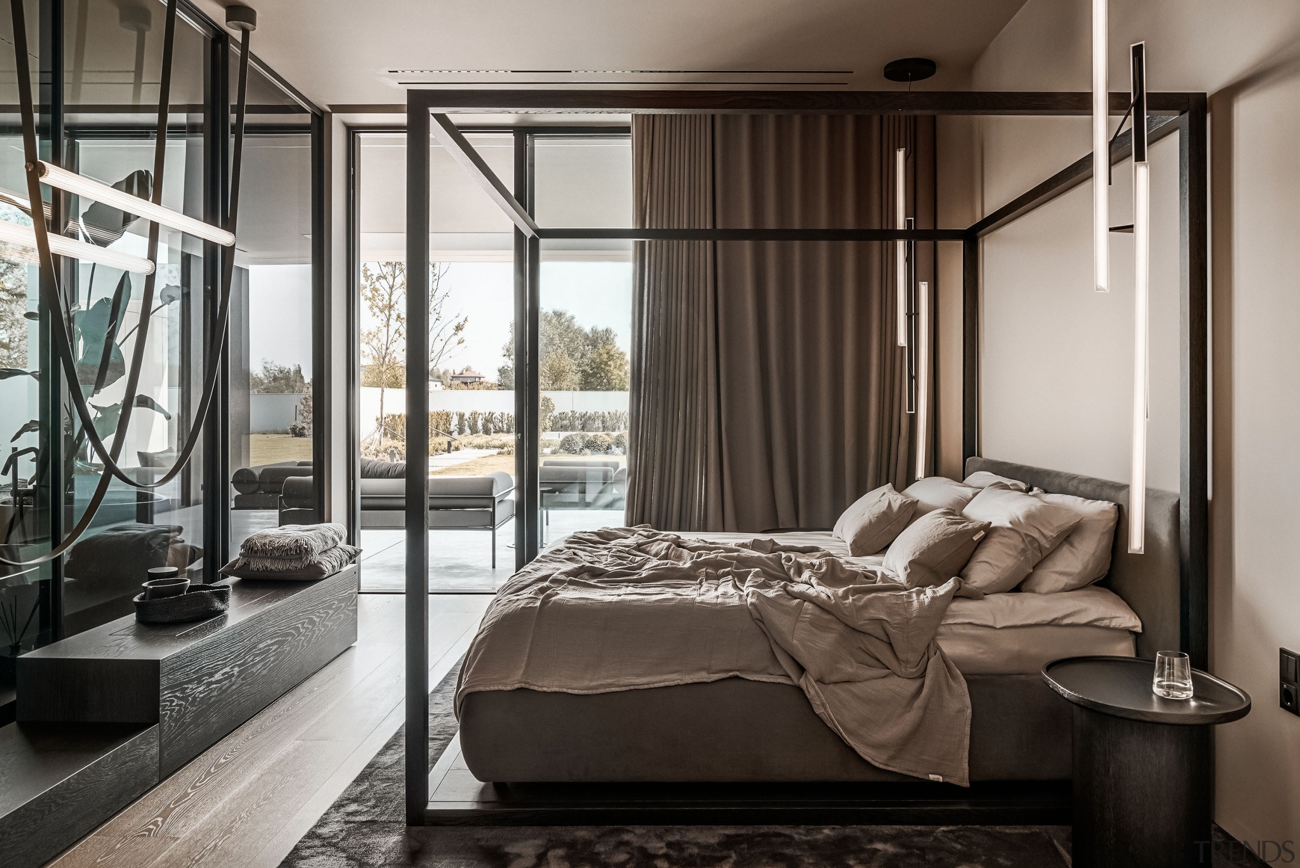 Master bedroom with stand-out master ensuite to left. 