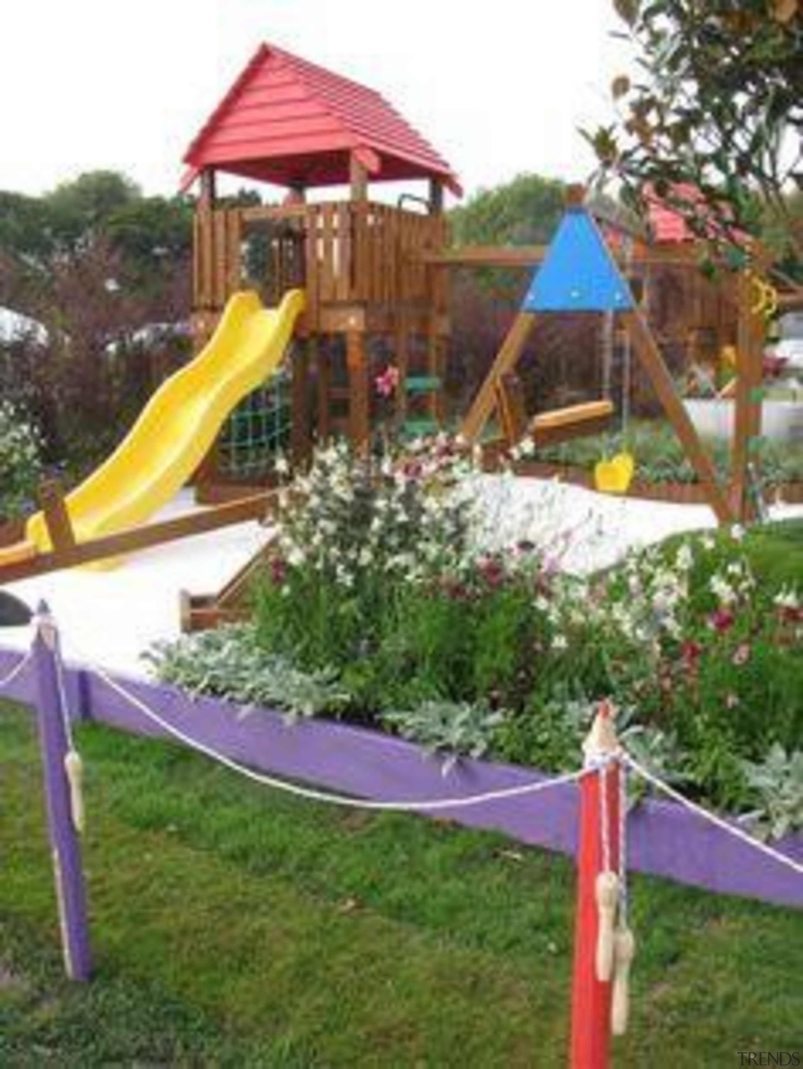 At Ellerslie International Flower Show - At Ellerslie backyard, chute, leisure, outdoor play equipment, park, plant, playground, public space, recreation, yard, brown