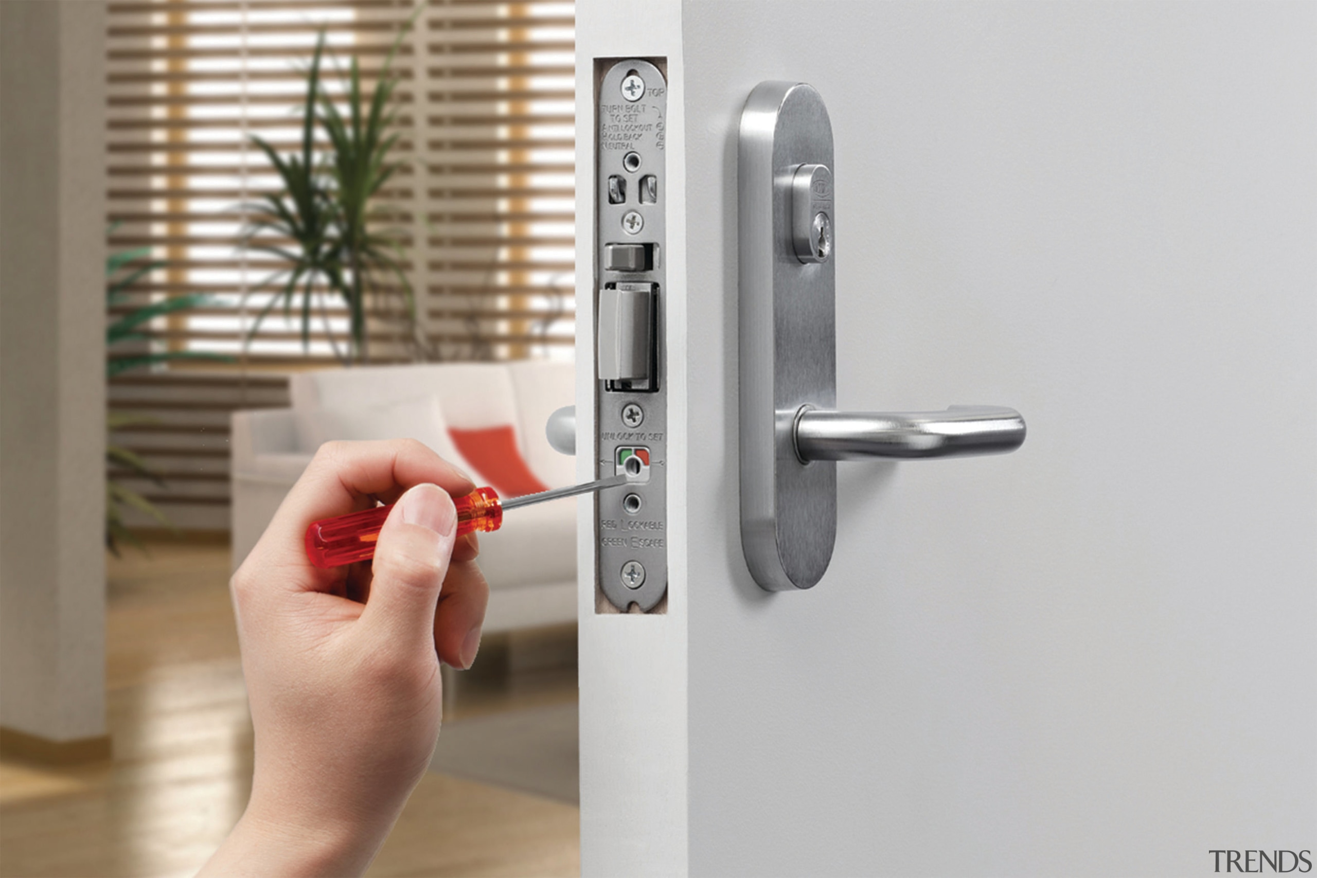 The Selector 3700 Series Mortice Lock has a lock, product design, gray