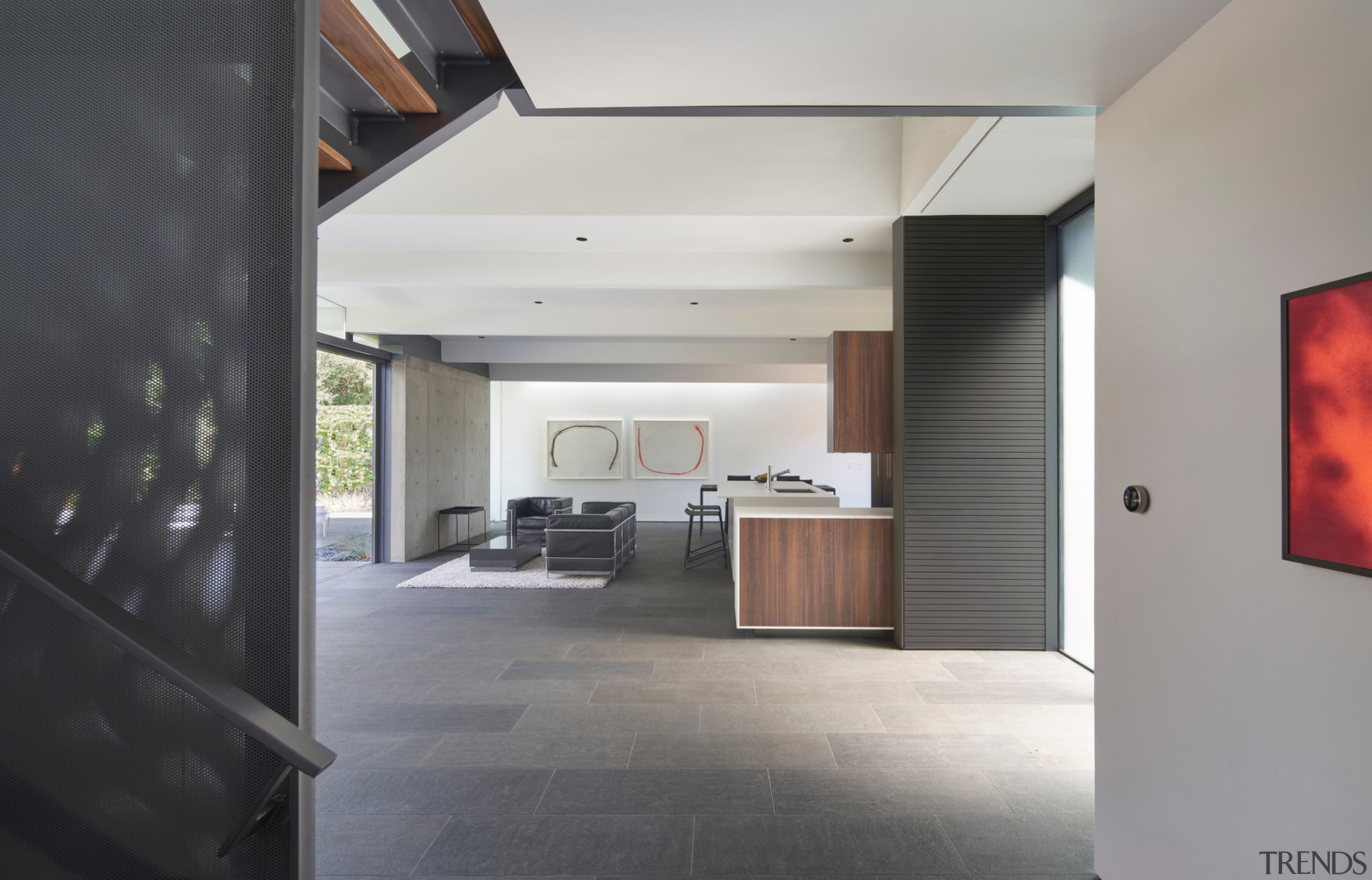 A close up of the feature staircase. - 