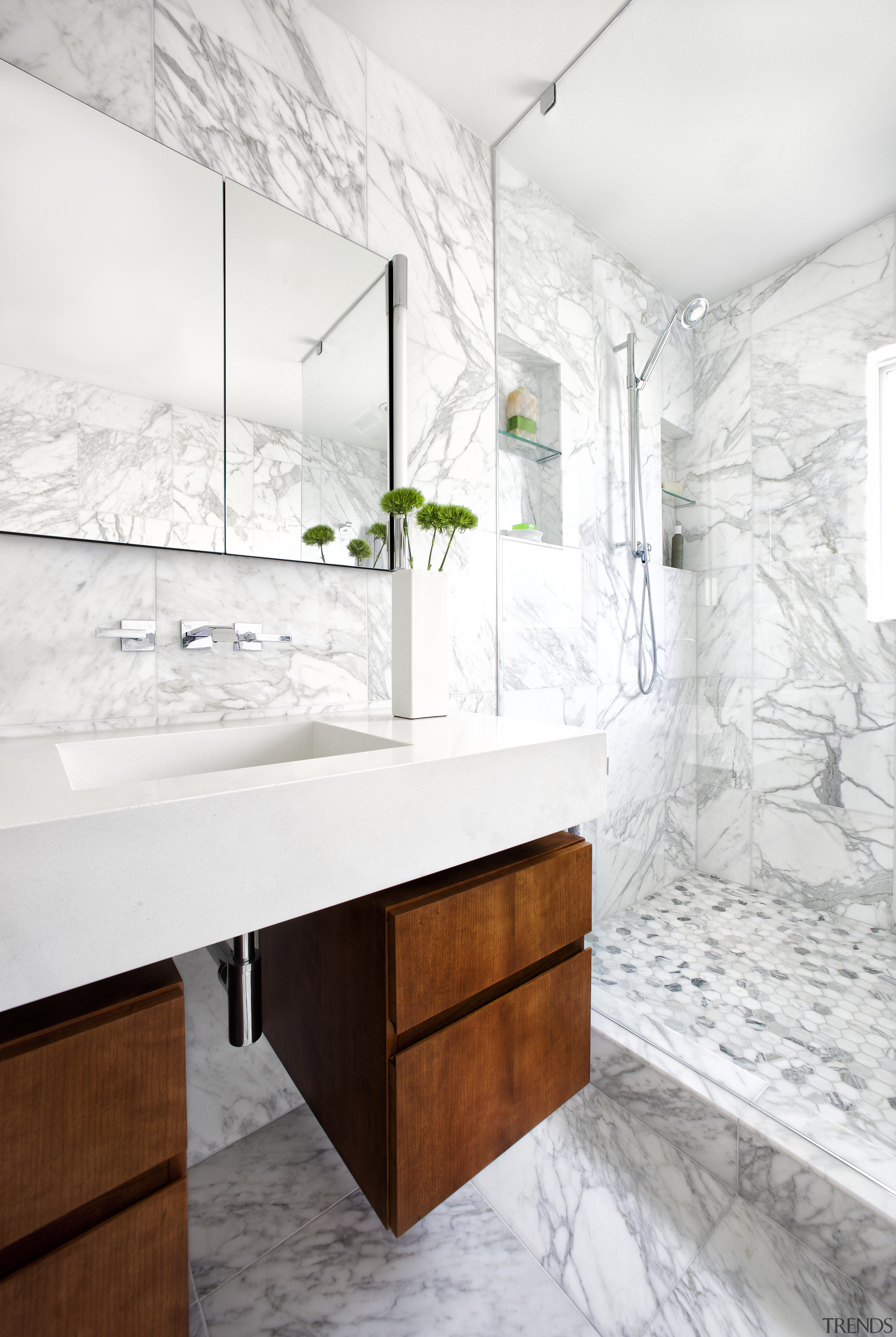 Marble bathroom renovation - Marble bathroom renovation - architecture, bathroom, countertop, floor, home, interior design, product design, sink, tap, wall, white