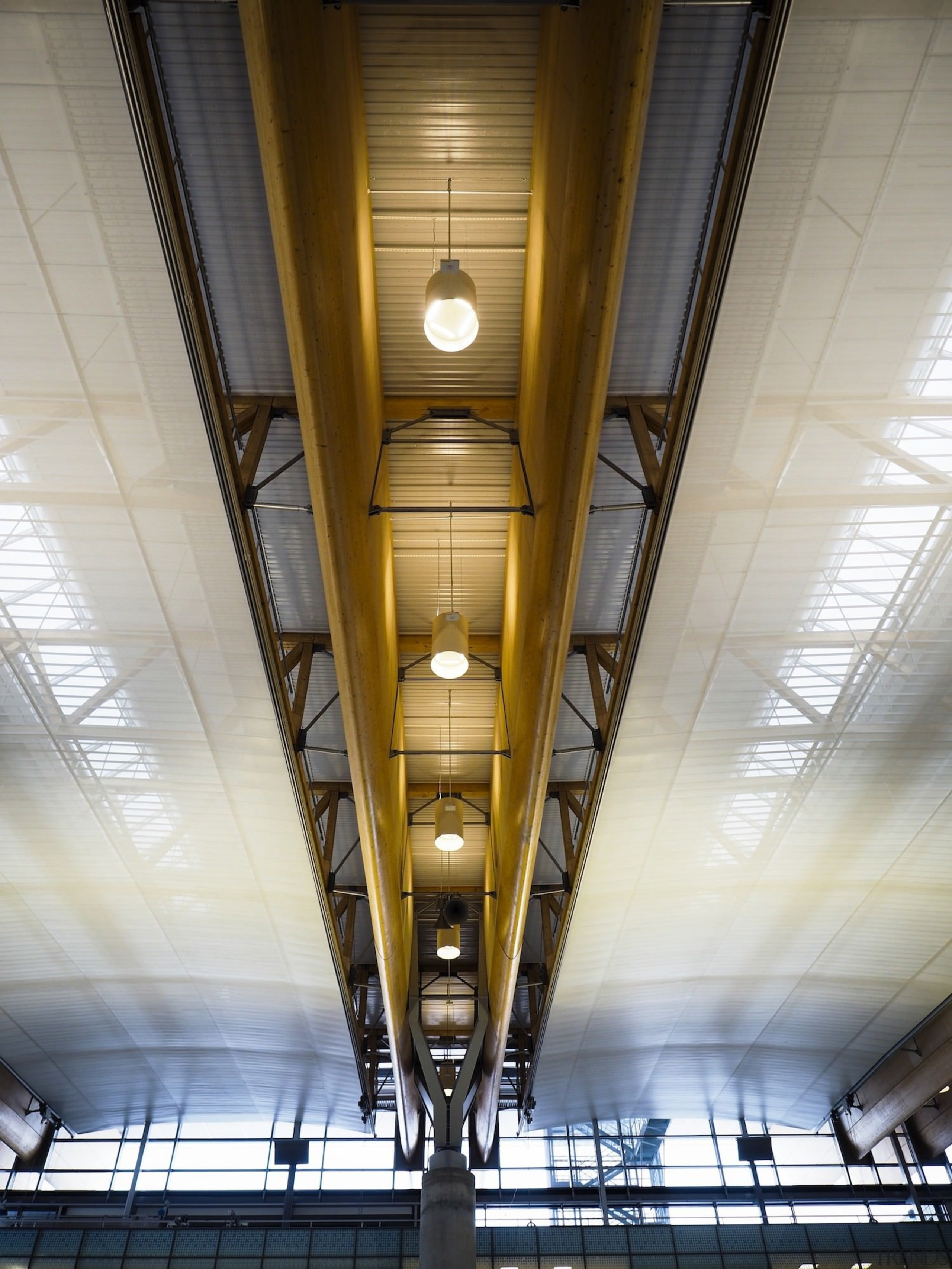 Architect: Nordic Office of ArchitecturePhotography by Dag architecture, ceiling, daylighting, daytime, light, line, metropolitan area, structure, symmetry, gray