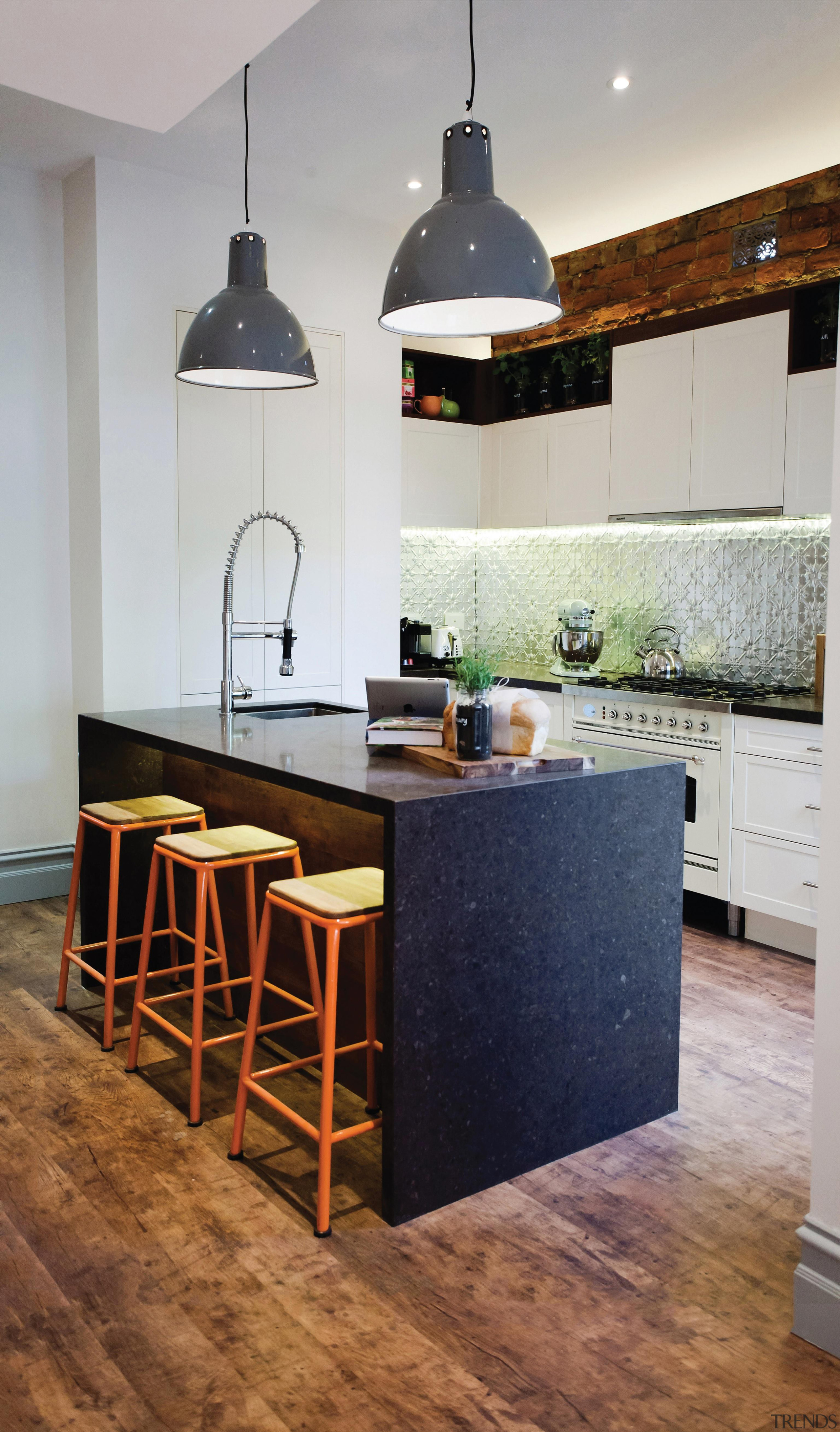 A deliciously organic, rich, blended classic warm brown. cabinetry, countertop, cuisine classique, floor, flooring, furniture, hardwood, interior design, kitchen, laminate flooring, room, table, wood flooring, gray