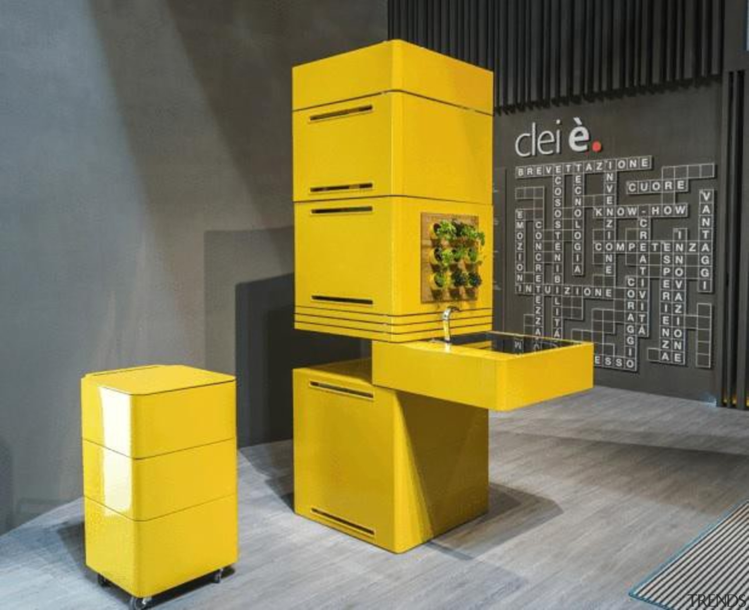 Forget 'bigger is better'; in the eco-conscious yet furniture, product, product design, yellow, gray, black