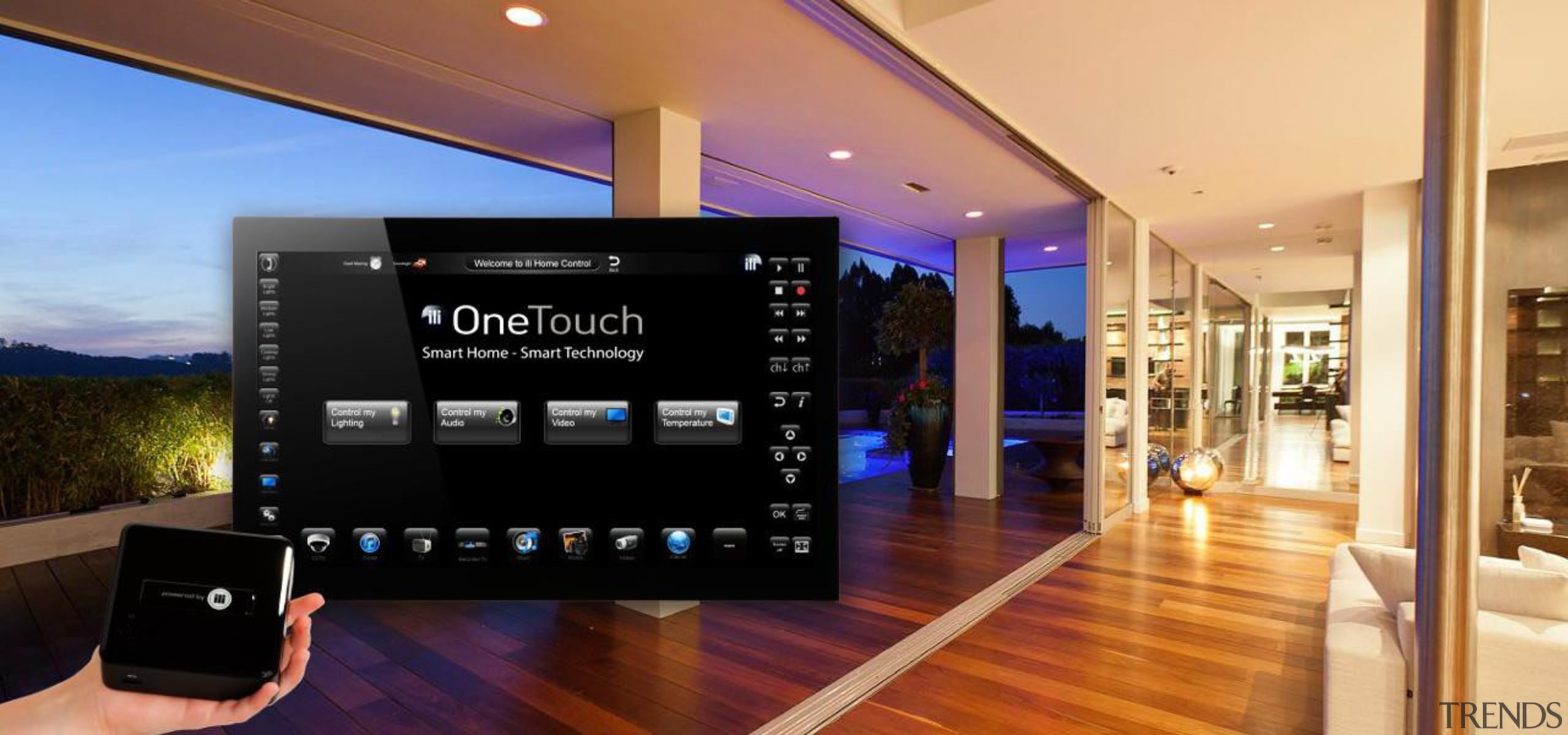 OneTouch is a fantastic addition to any modern electronics, interior design, technology, orange