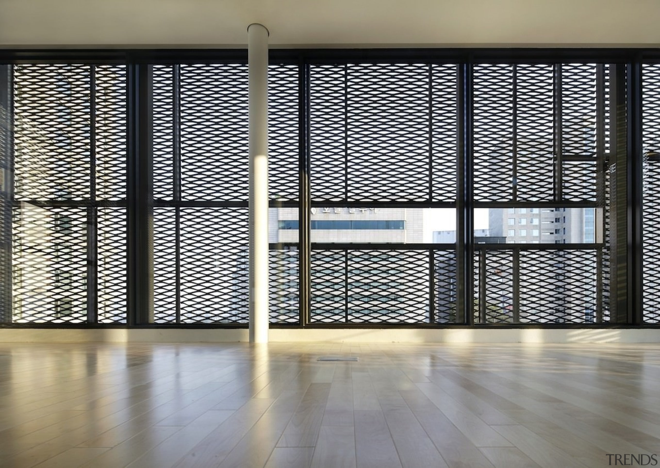 The 925 Building - The 925 Building - architecture, daylighting, door, floor, glass, interior design, room divider, structure, wall, window, window blind, window covering, window treatment, gray, black, white