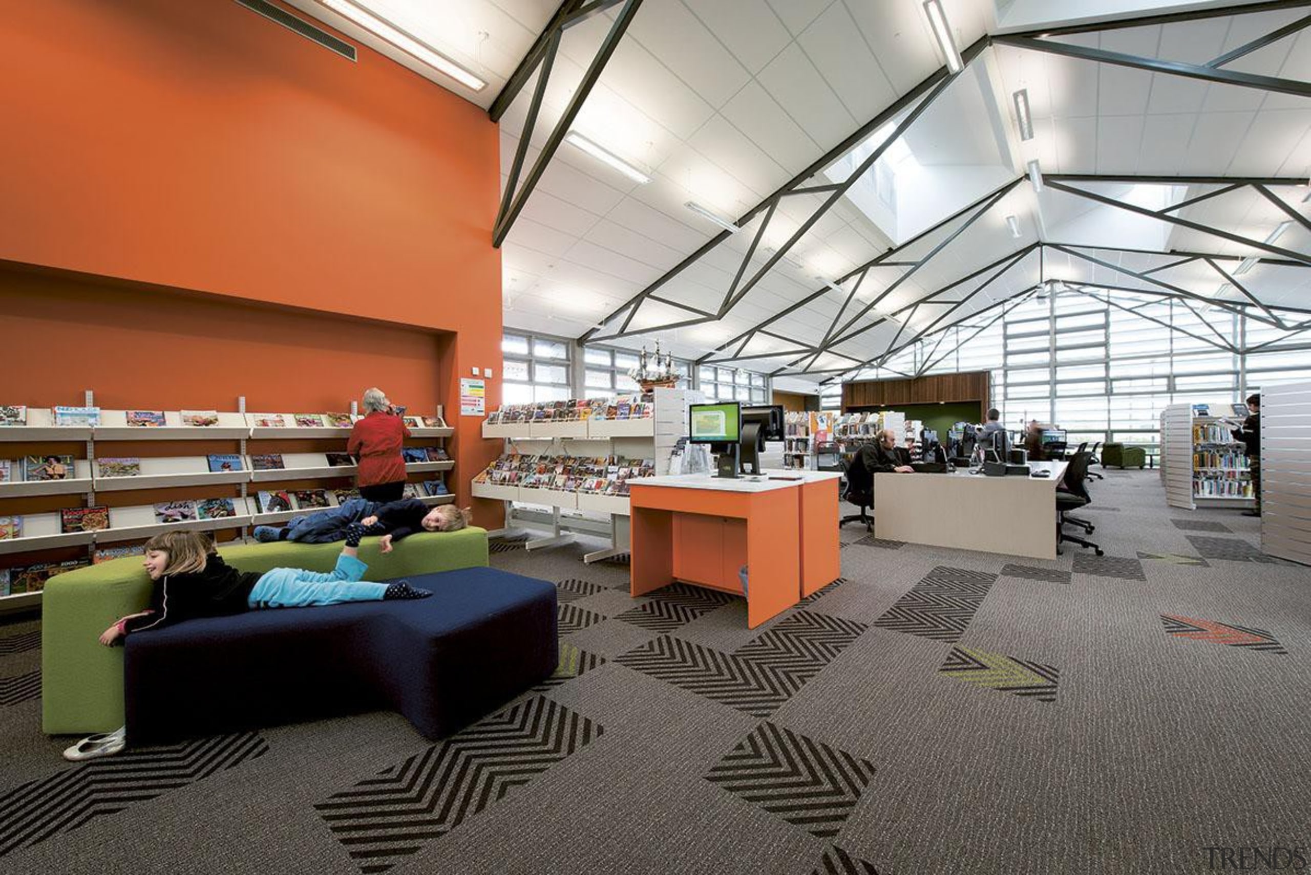 MERIT WINNERWellsford War Memorial Library (1 of 4) daylighting, institution, interior design, library, public library, gray