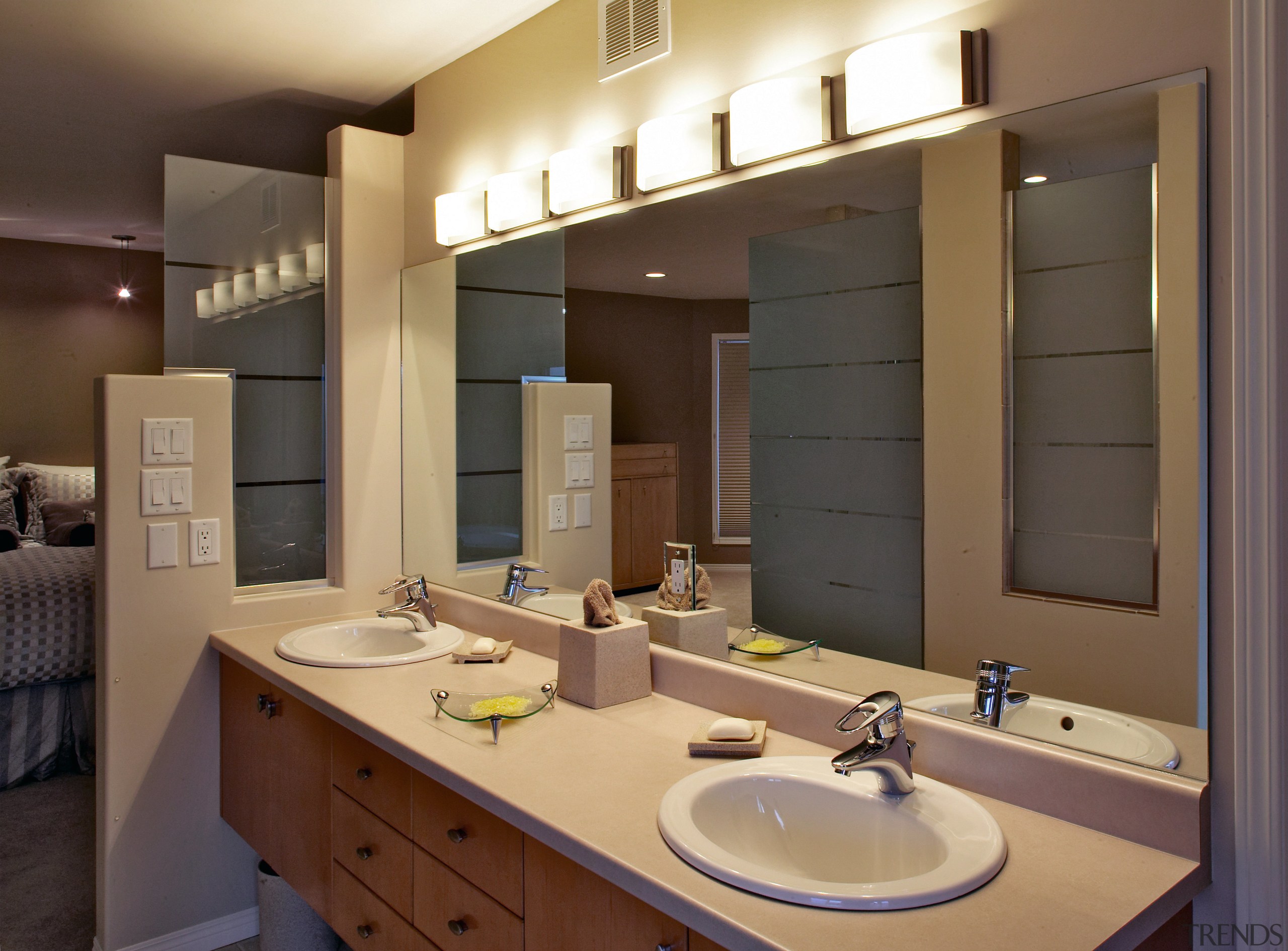 View of this bathroom - View of this bathroom, cabinetry, countertop, interior design, kitchen, room, sink, brown