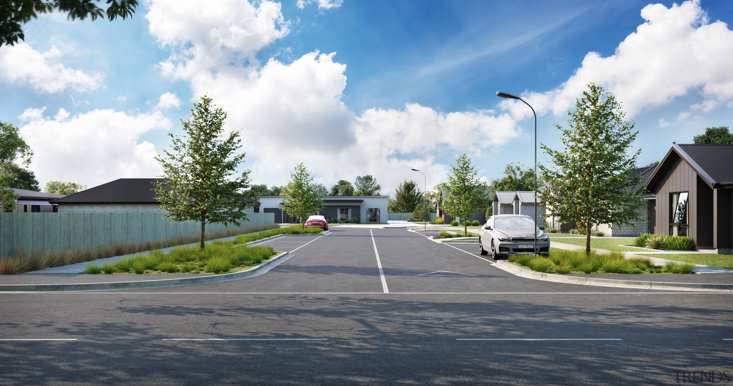 The new housing development off McQuarrie Street by 