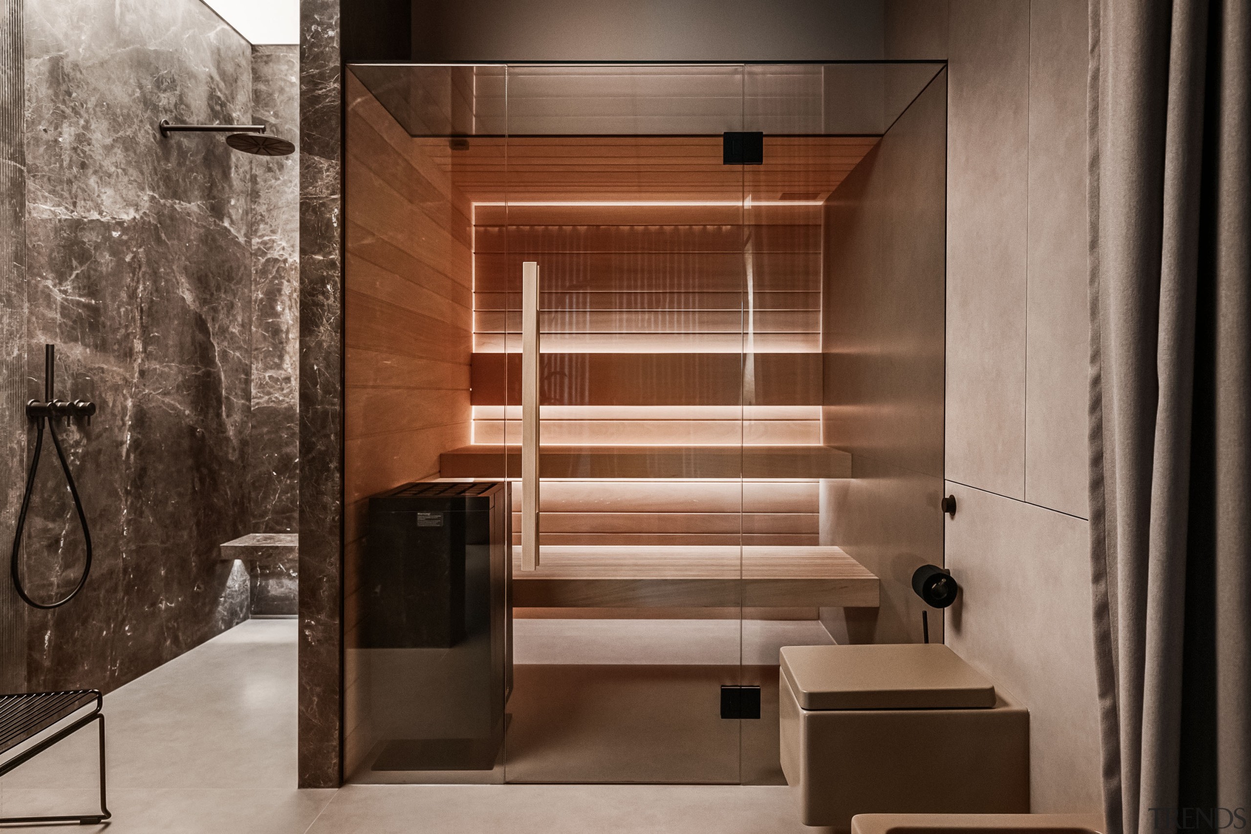 Master ensuite sauna. - Coherence and simplicity - 